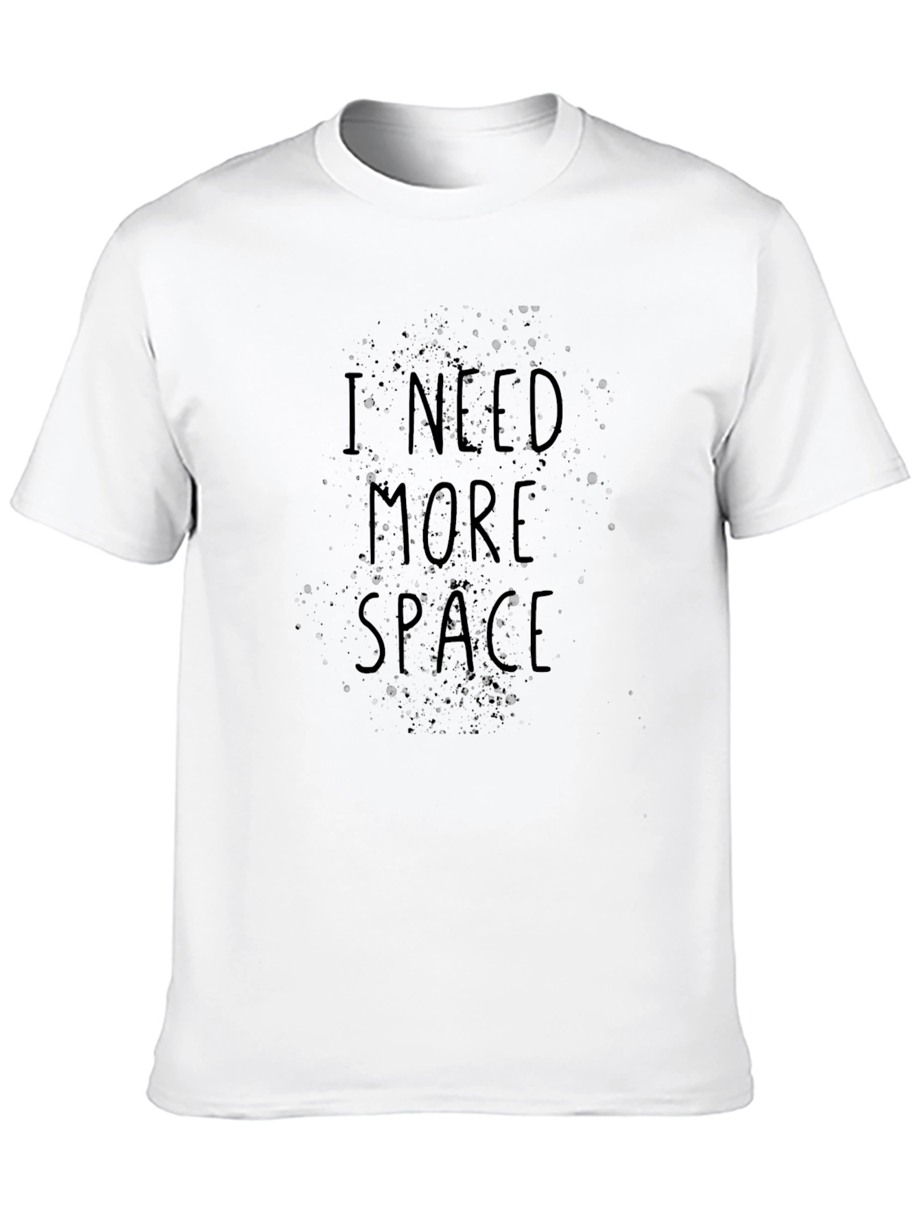 I Need More Space Graphic T-Shirt - Black