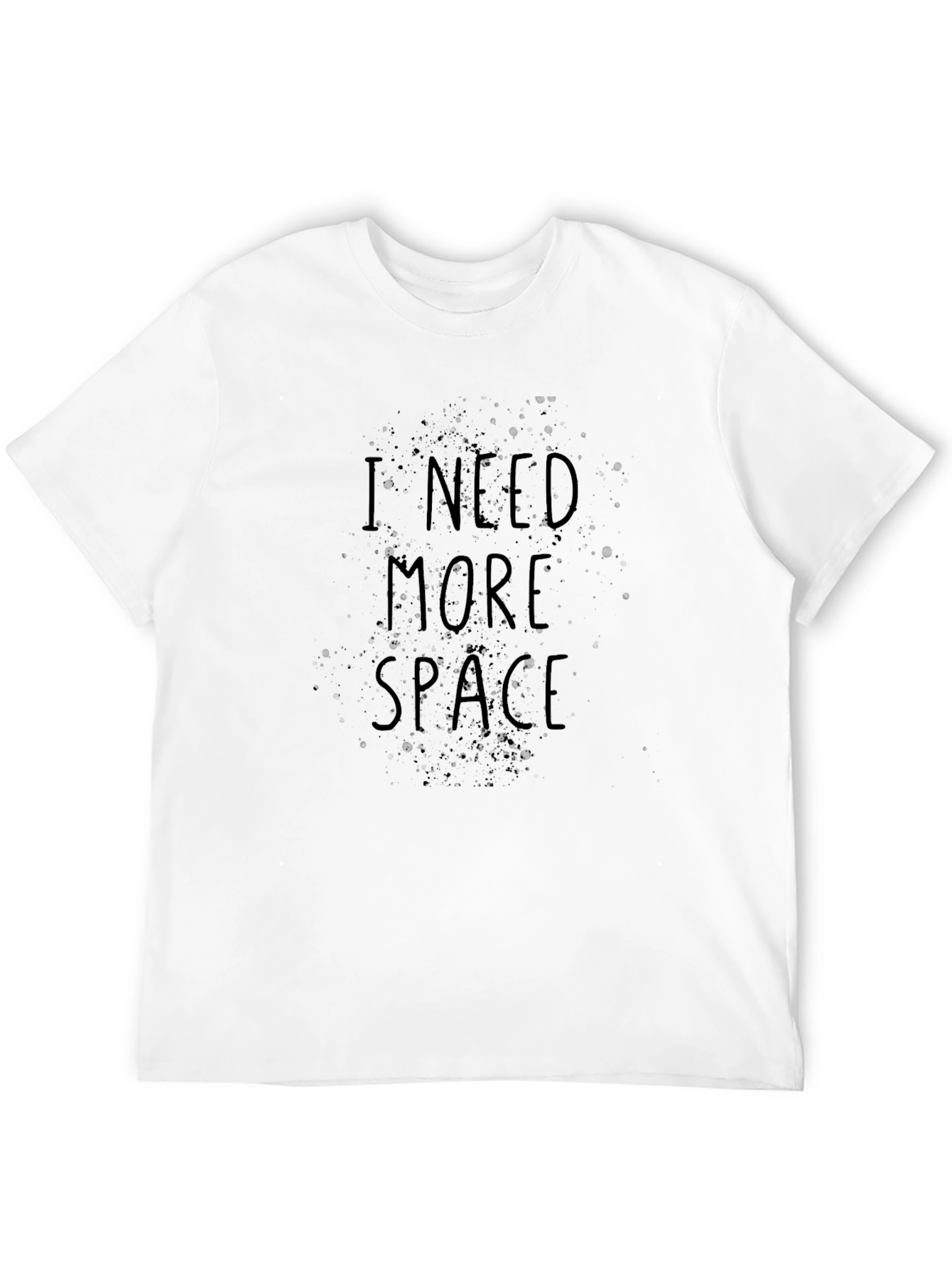 I Need More Space Graphic T-Shirt - Black