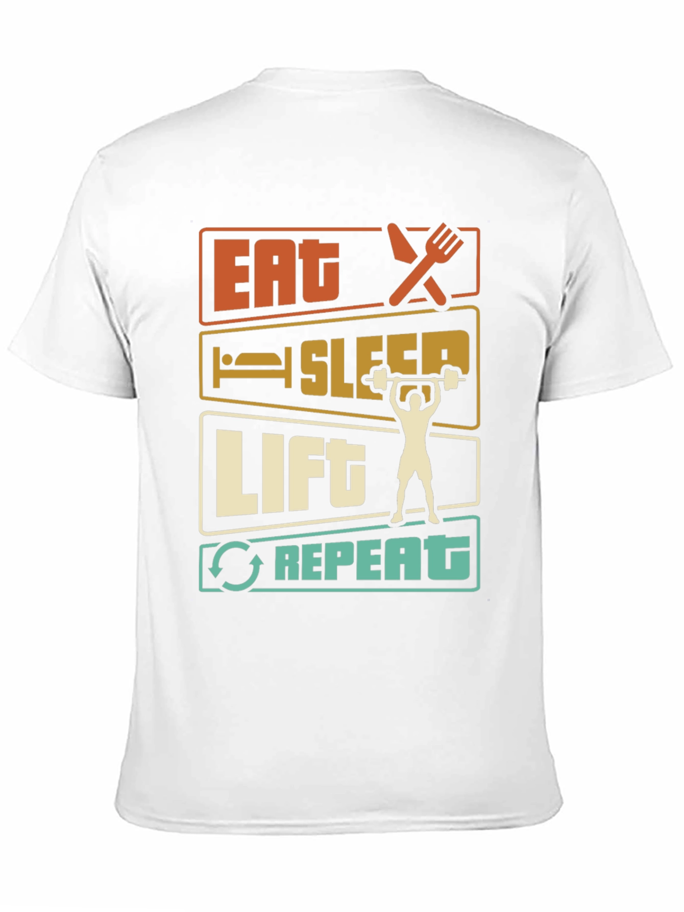 Eat Sleep Lift Repeat Graphic T-Shirt