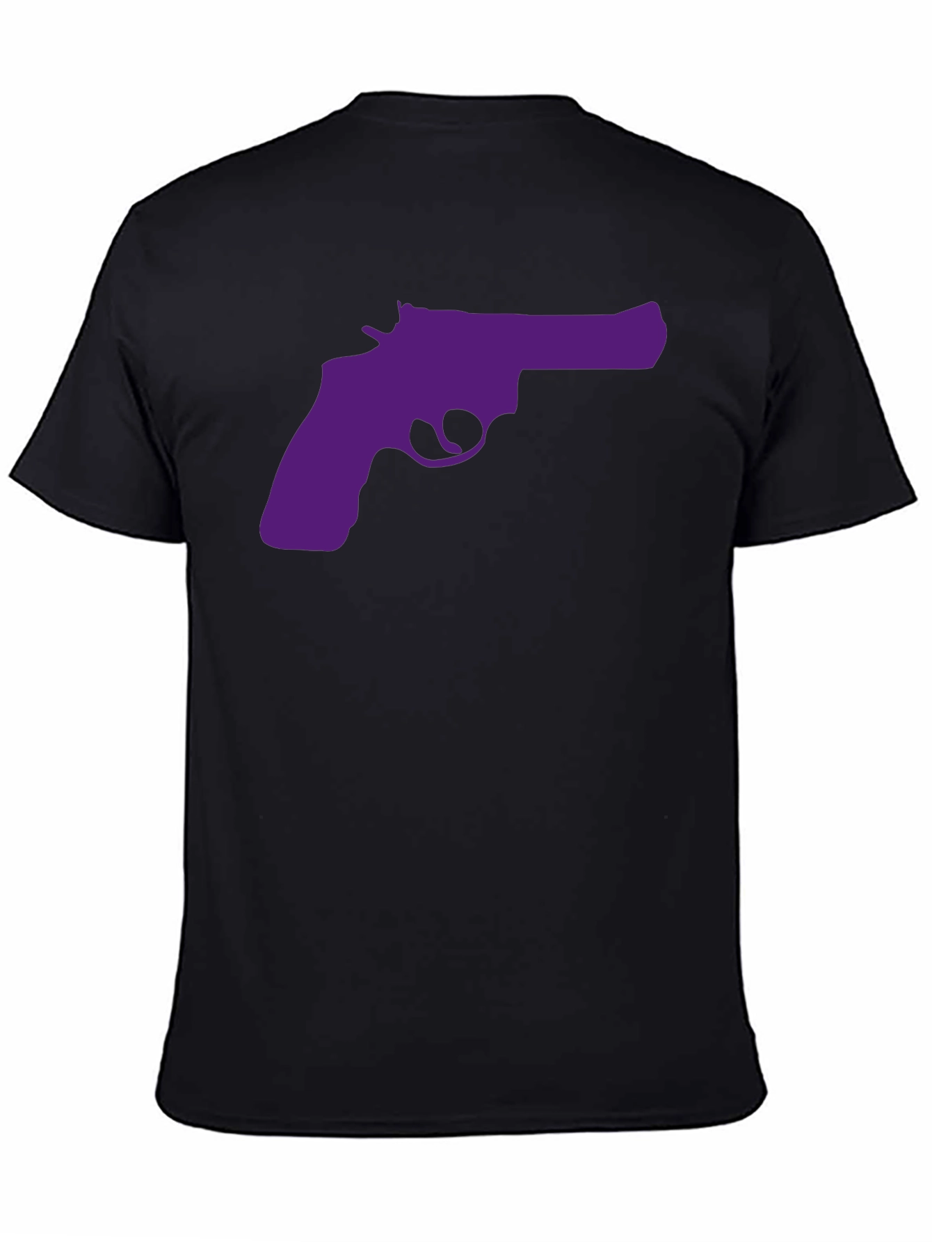Purple Revolver Graphic Black T-Shirt
