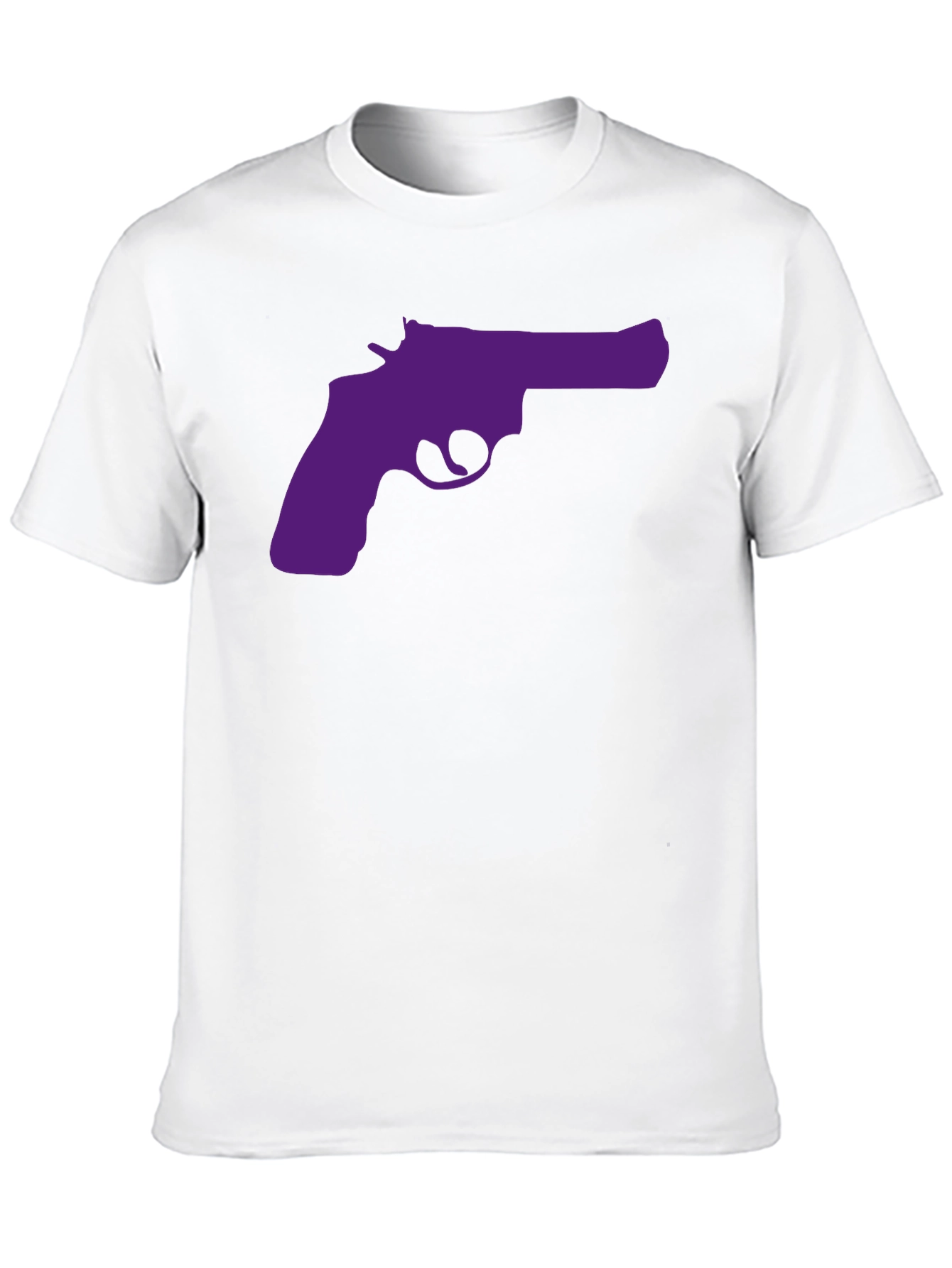 Purple Revolver Graphic Black T-Shirt