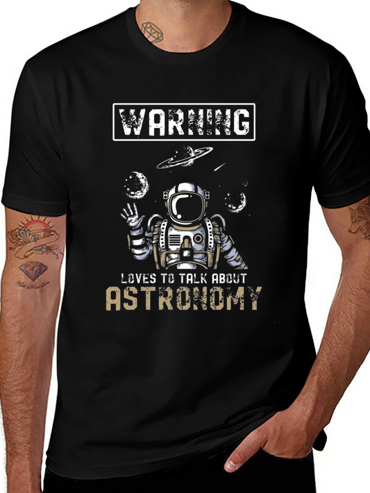 Astronomy Lover T-Shirt - Space Astronaut Design