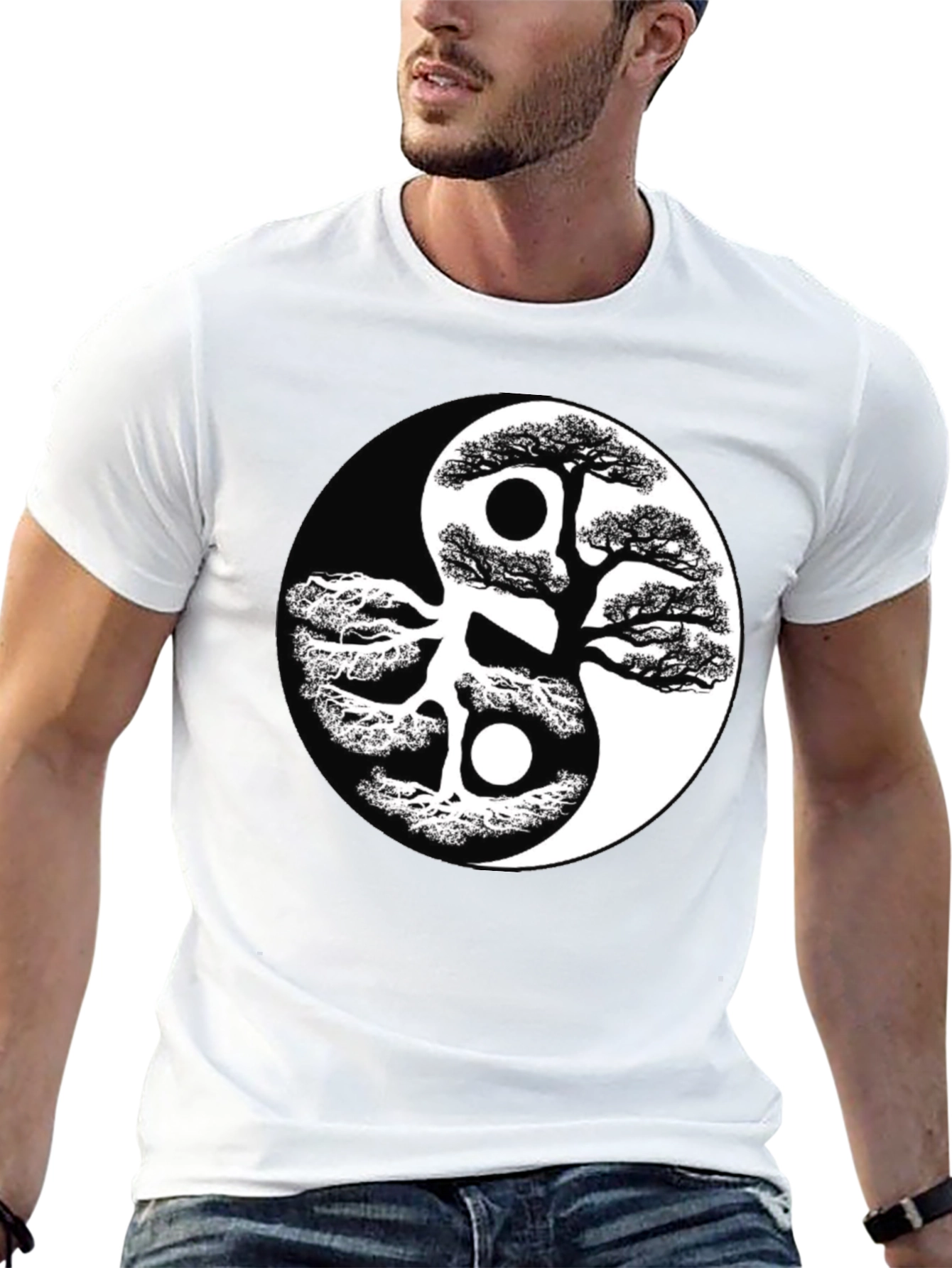 Yin Yang Tree T-Shirt - Balance & Harmony