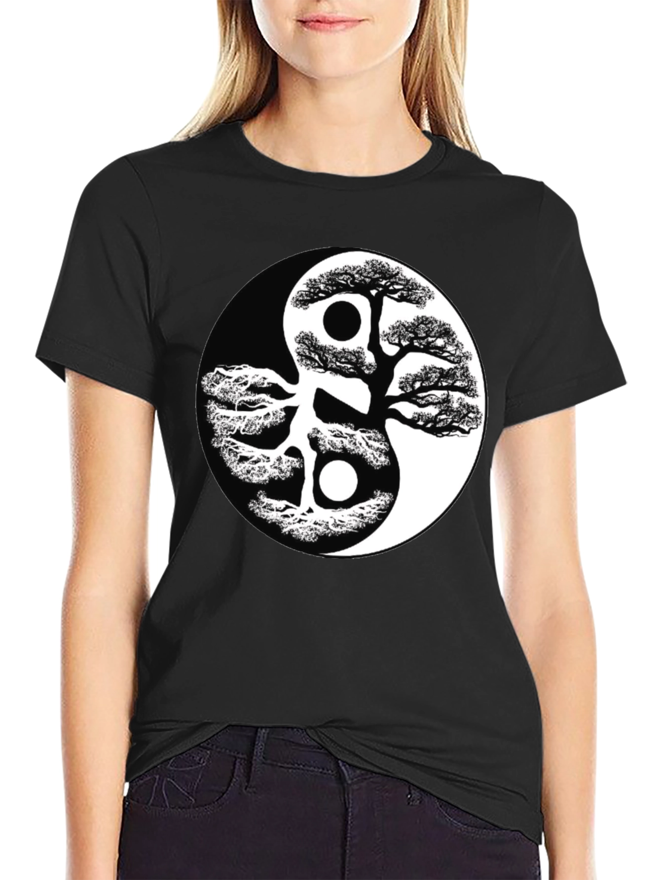 Yin Yang Tree T-Shirt - Balance & Harmony