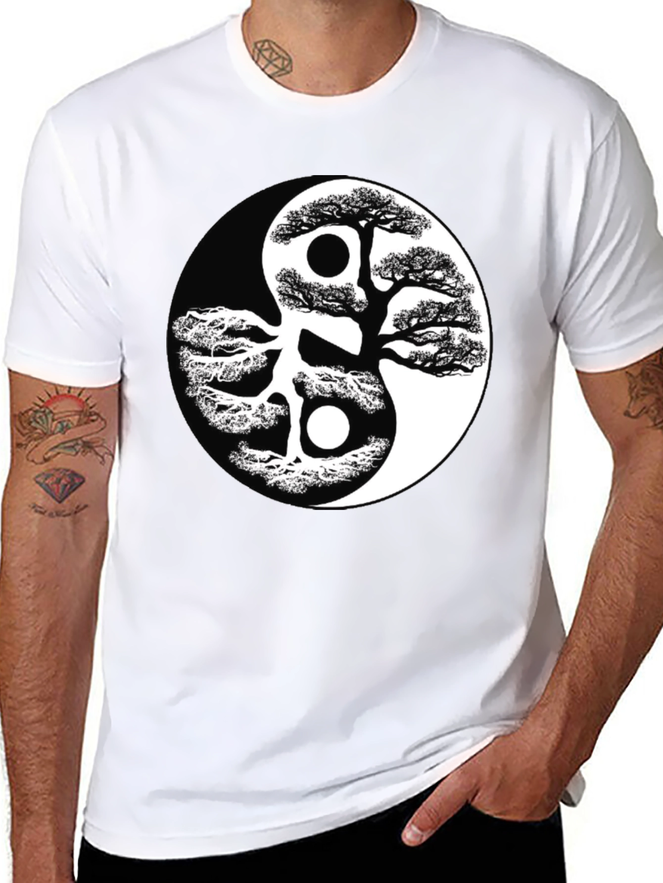 Yin Yang Tree T-Shirt - Balance & Harmony