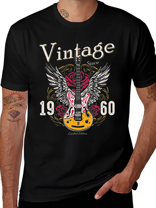 Vintage 1960 Guitar T-Shirt - Limited Edition