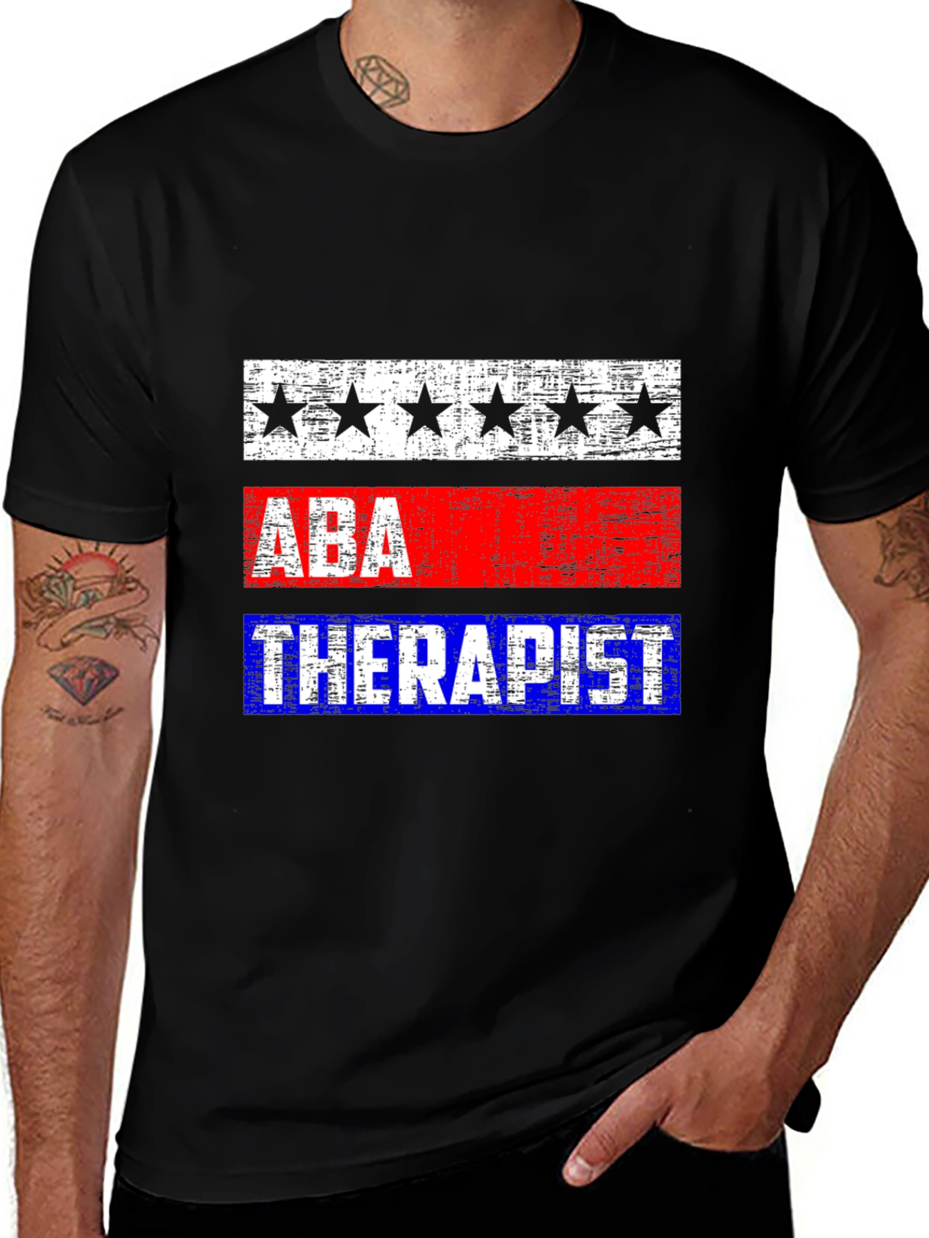 ABA Therapist Tee - Patriotic Design