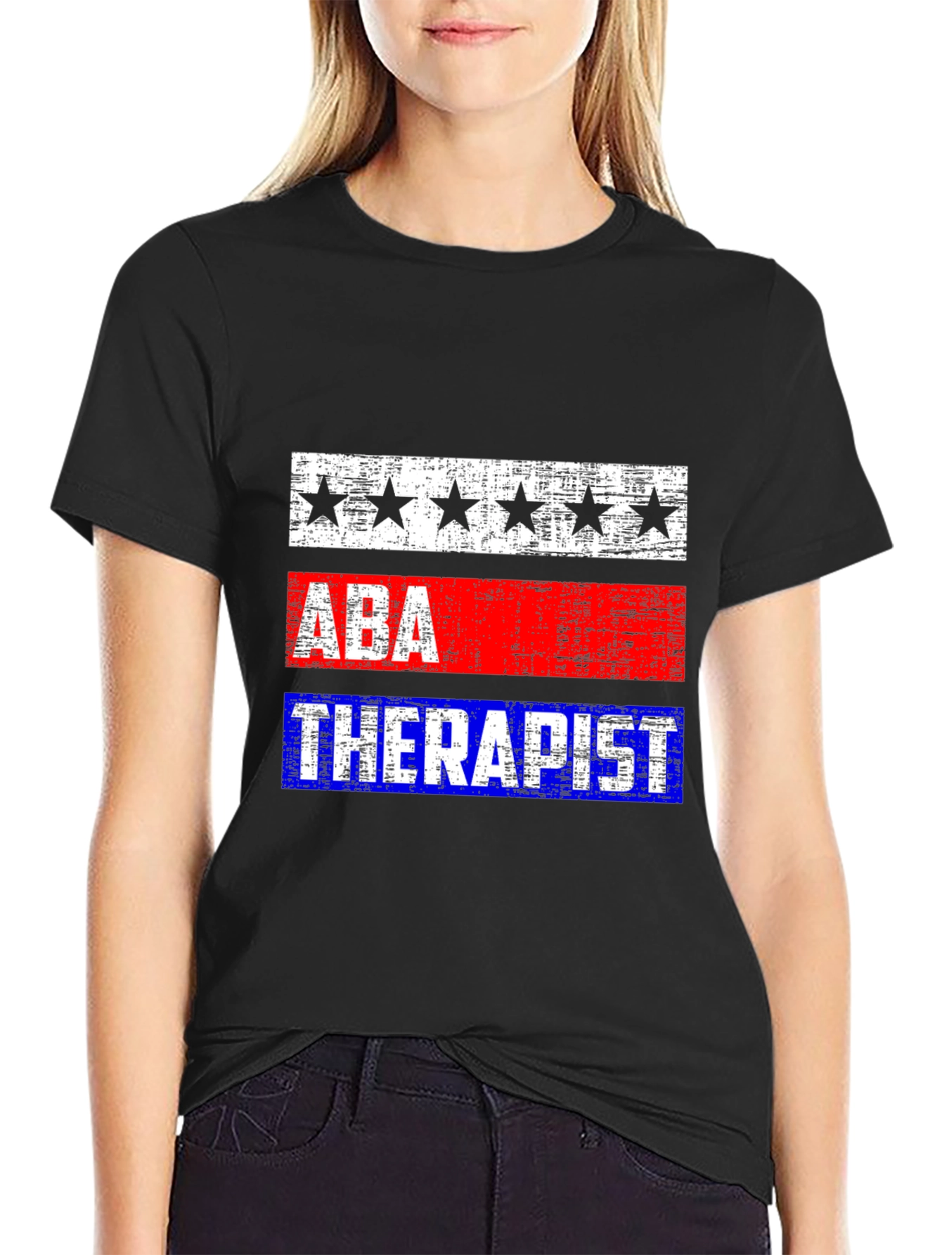 ABA Therapist Tee - Patriotic Design