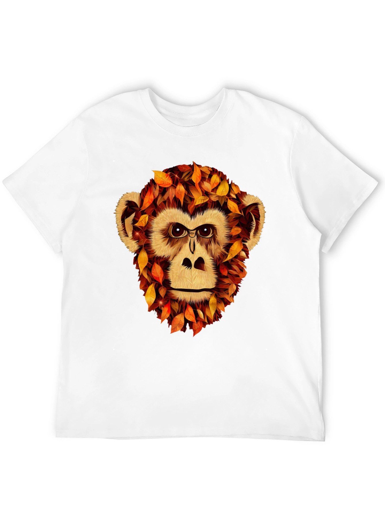 Autumn Monkey Graphic T-Shirt - Unique Fall Apparel