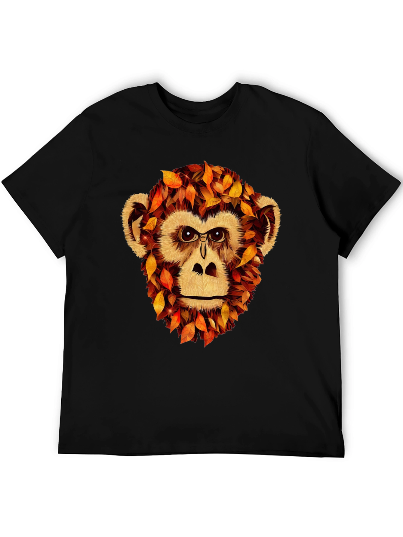 Autumn Monkey Graphic T-Shirt - Unique Fall Apparel