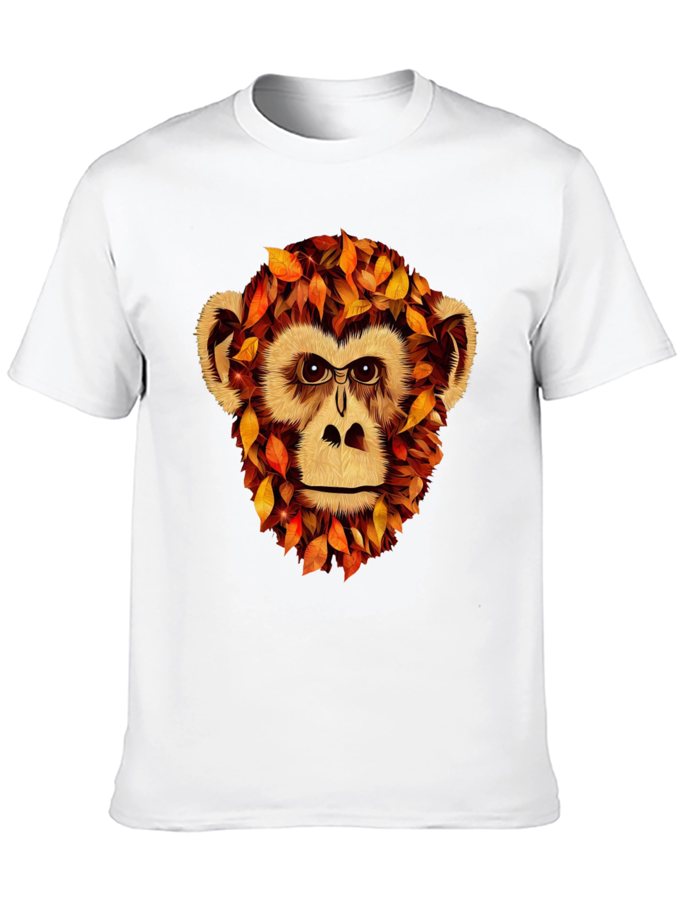 Autumn Monkey Graphic T-Shirt - Unique Fall Apparel