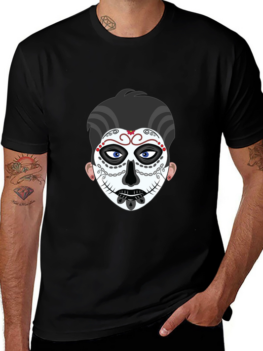 Sugar Skull Graphic Tee - Black