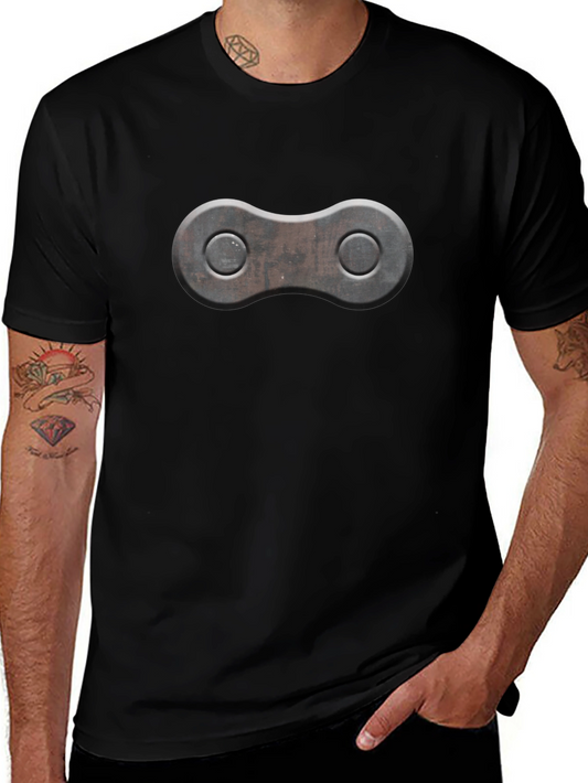 Chain Link Graphic T-Shirt - Black
