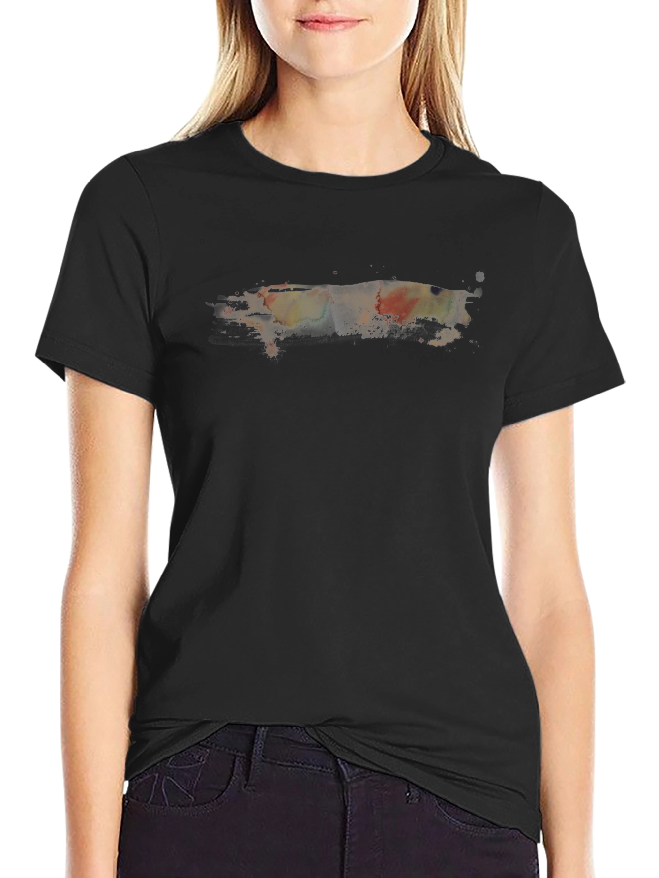 Abstract Art Black T-Shirt