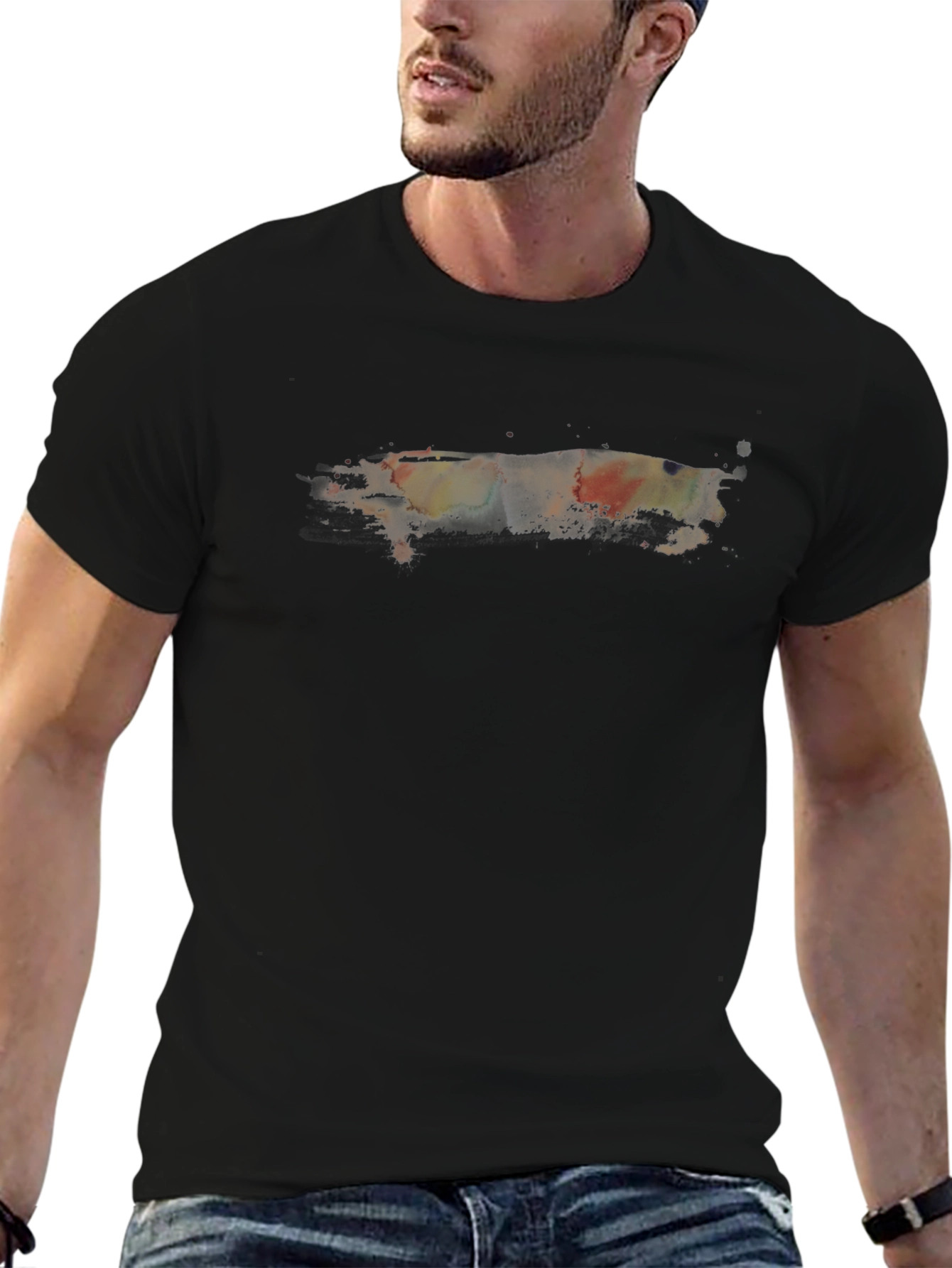 Abstract Art Black T-Shirt