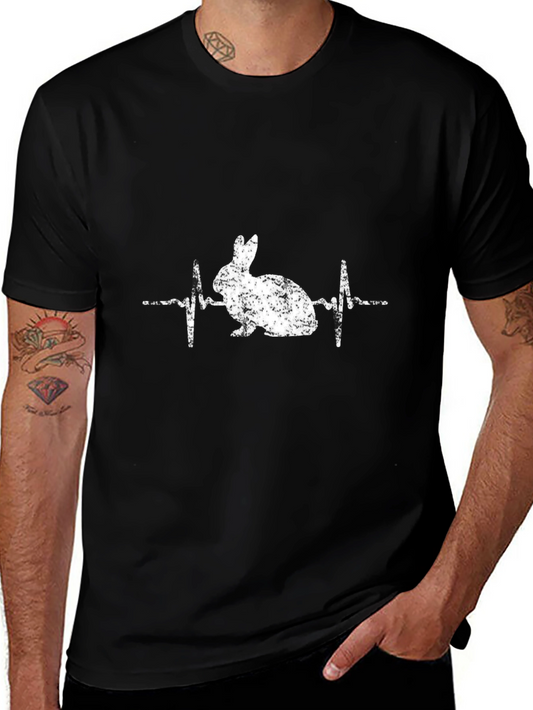 Rabbit Heartbeat T-Shirt - Animal Lover Tee