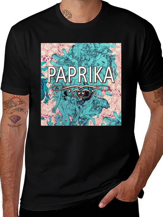Paprika Anime Graphic Tee - Stylish Black T-Shirt