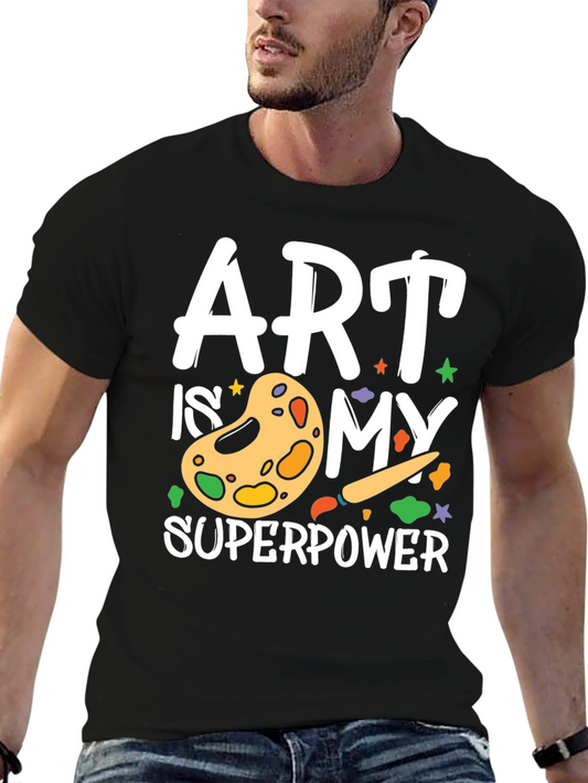Art is My Superpower Graphic Tee