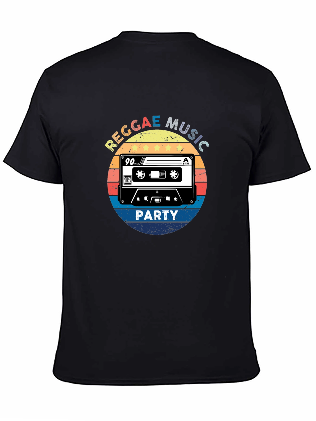 Reggae Music Party Black T-Shirt