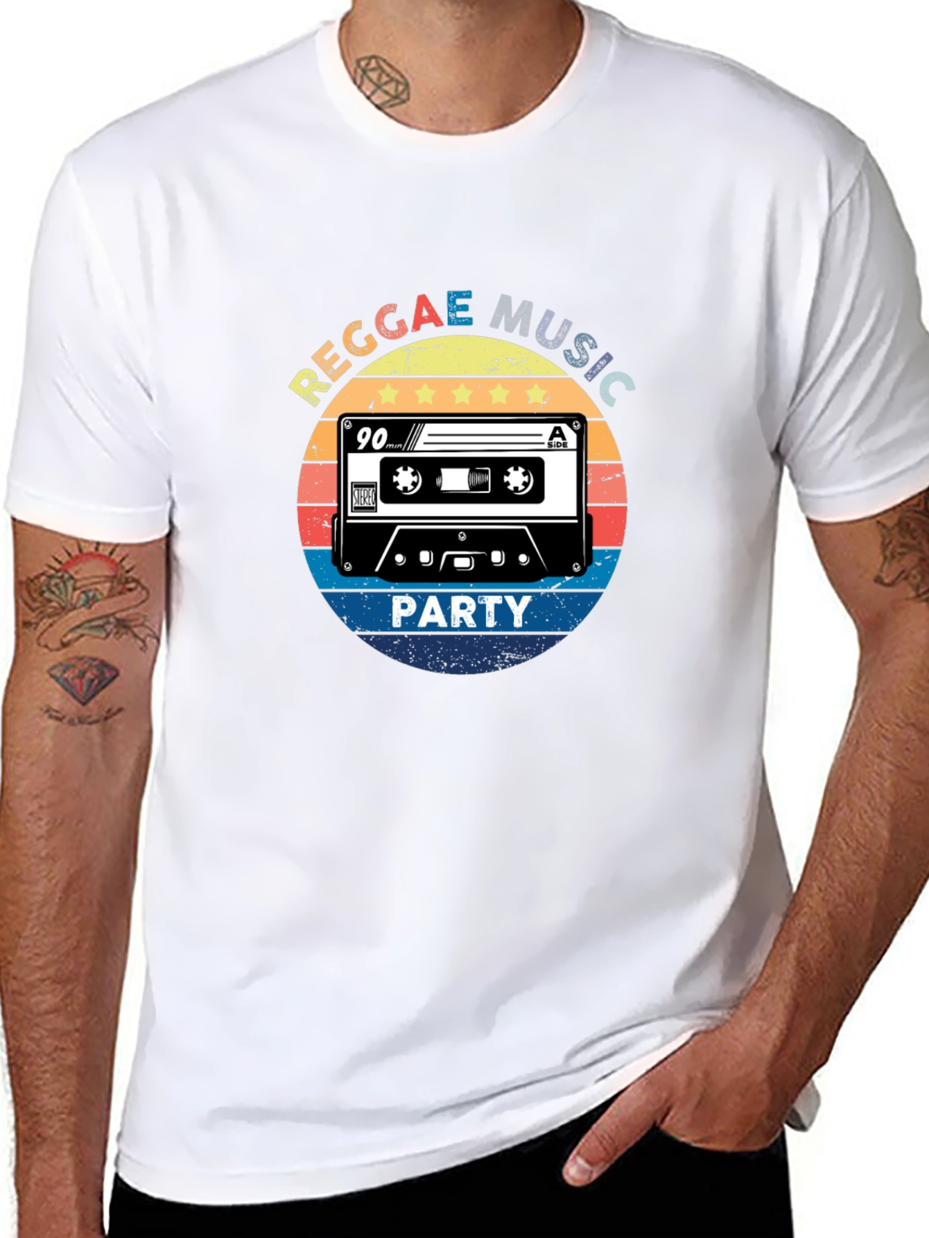 Reggae Music Party Black T-Shirt