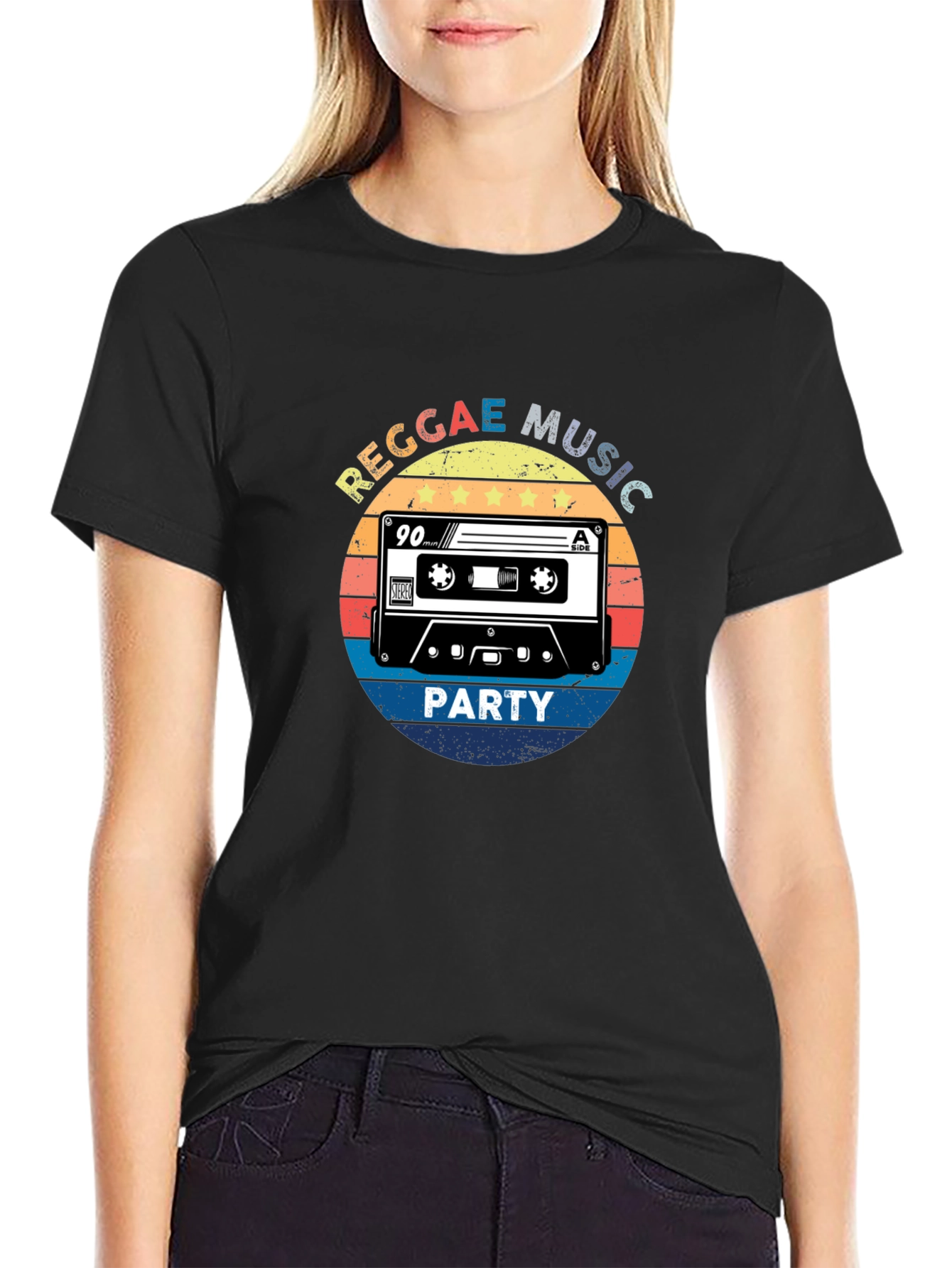 Reggae Music Party Black T-Shirt