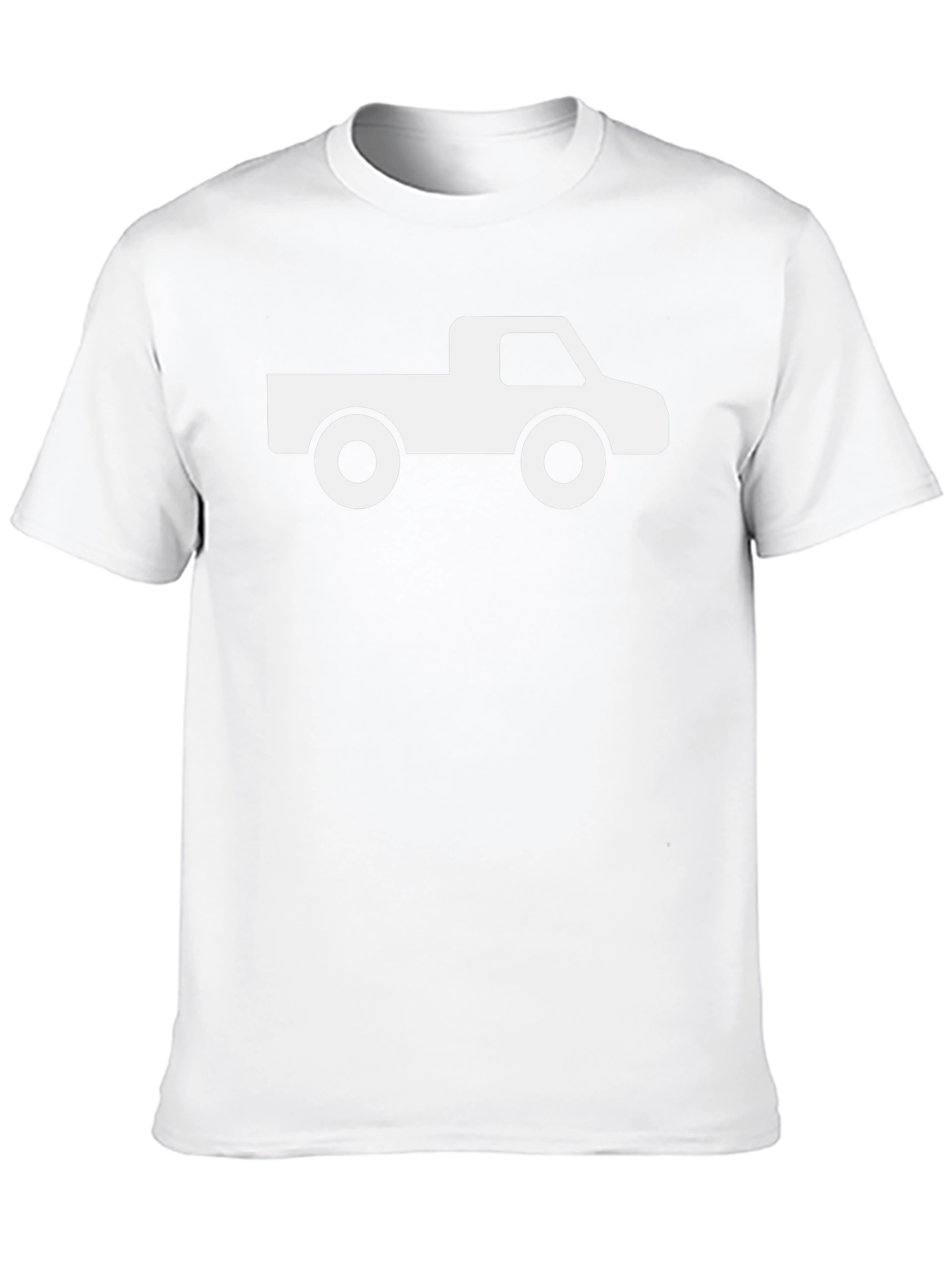 Truck Graphic Tee - Black Cotton T-Shirt