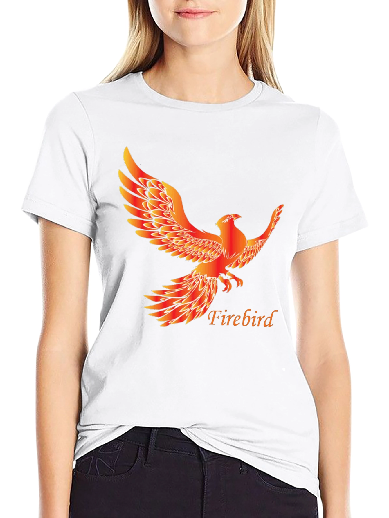 Firebird Graphic Tee - Mens Black Cotton T-Shirt