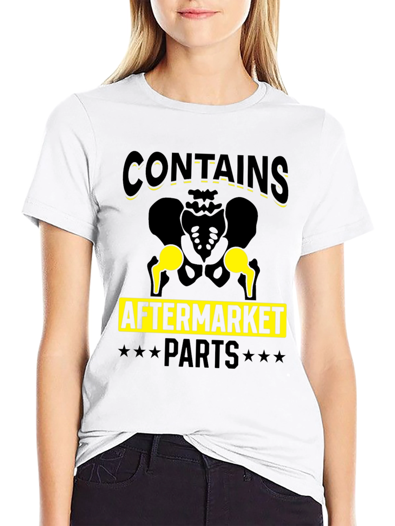 Contains Aftermarket Parts Funny Hip Replacement T-Shirt