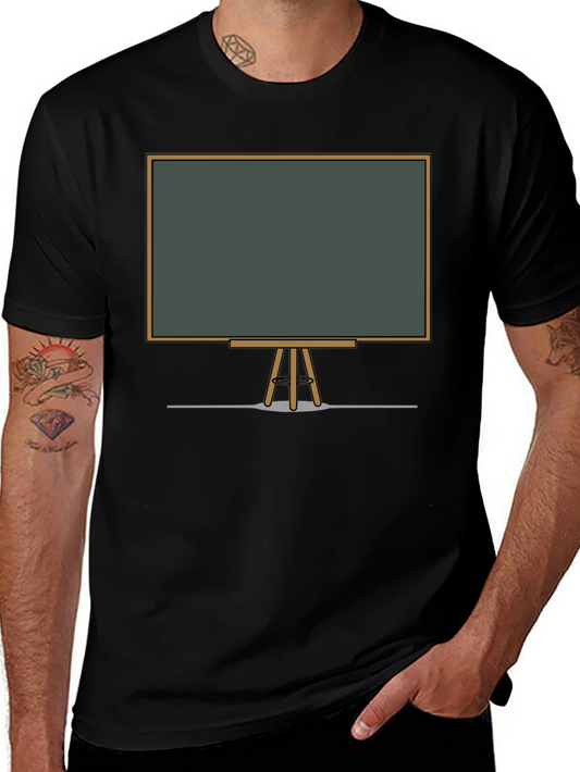 Black Chalkboard Graphic Tee - Unisex Casual Shirt