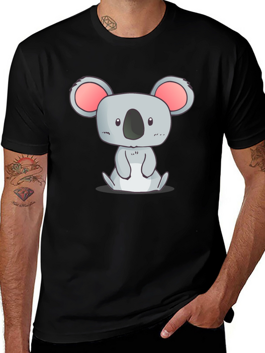 Cute Koala Graphic Print T-Shirt