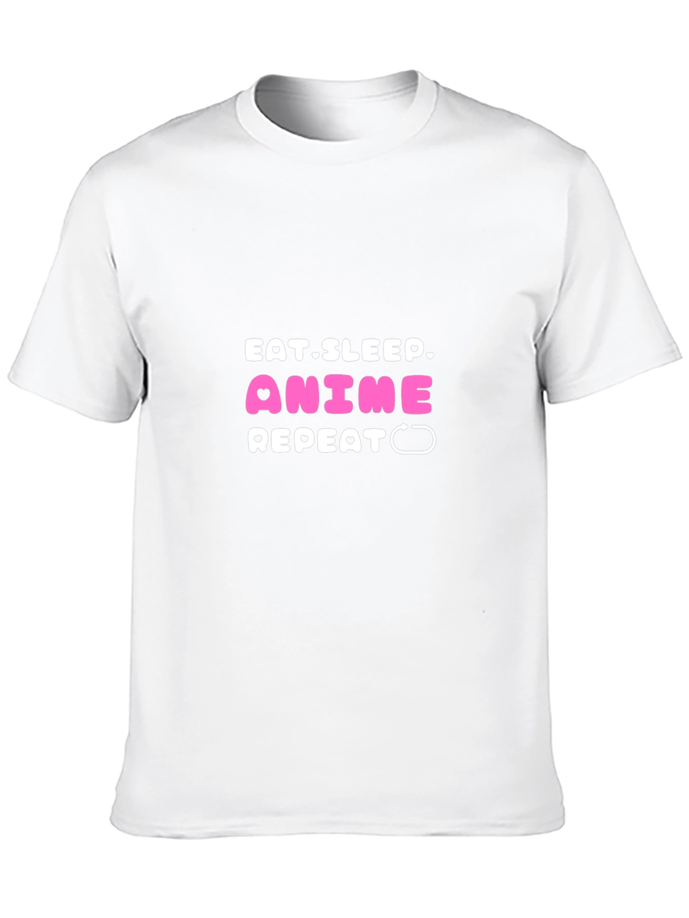 Eat Sleep Anime Repeat Graphic Tee