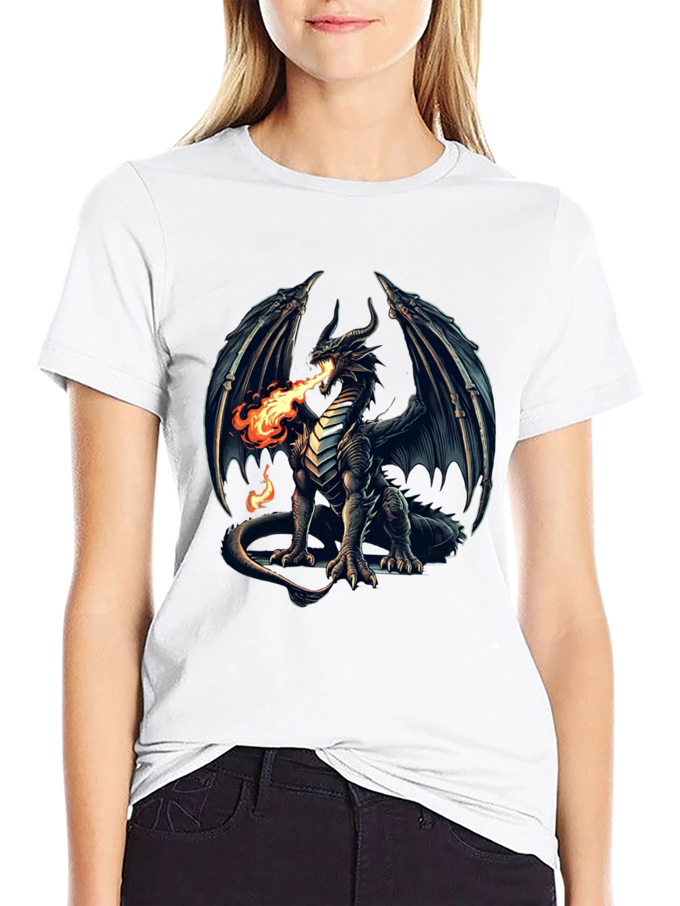 Dragon Fire T-Shirt - Fantasy Graphic Tee