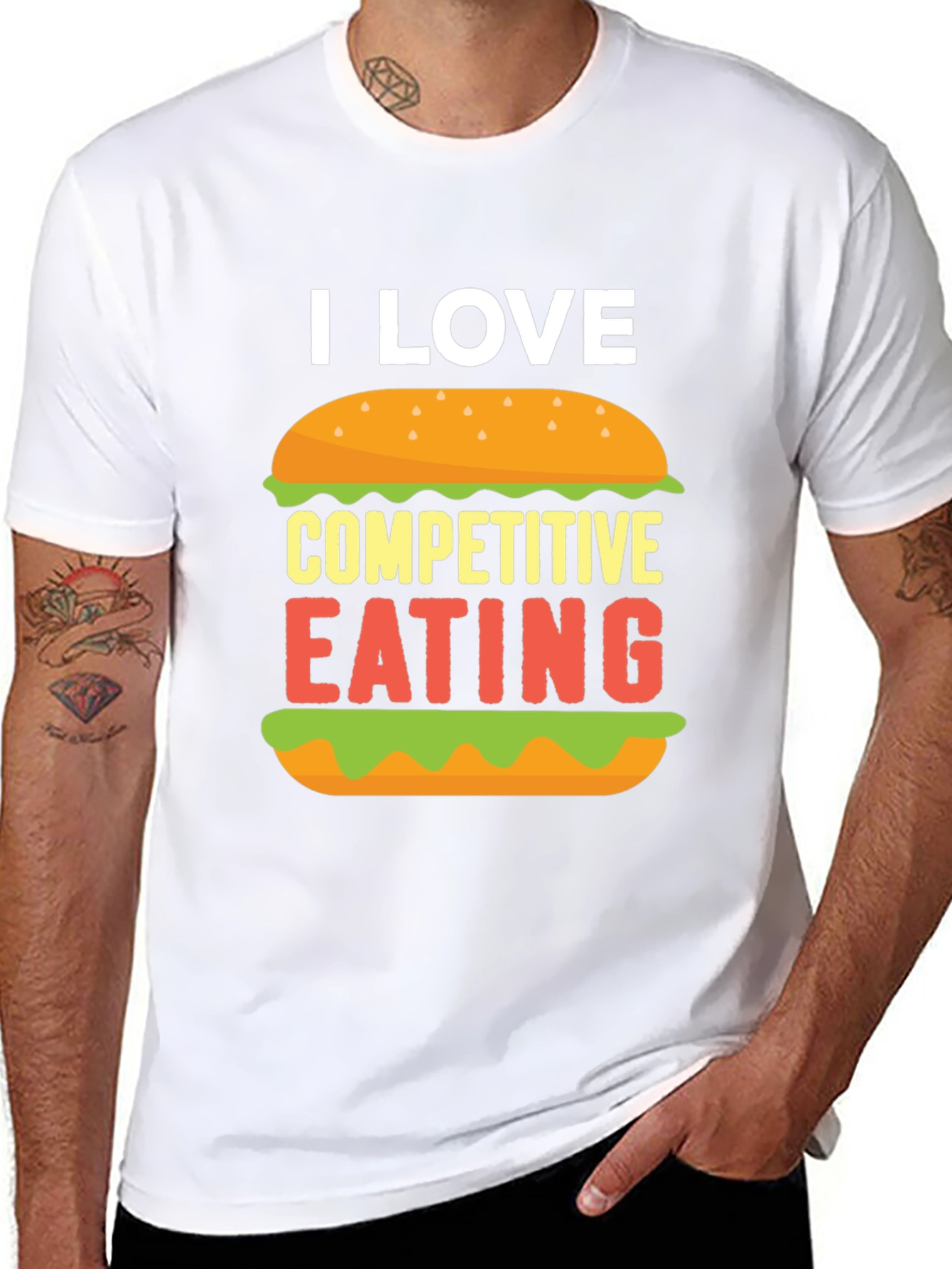 I Love Competitive Eating Graphic T-Shirt