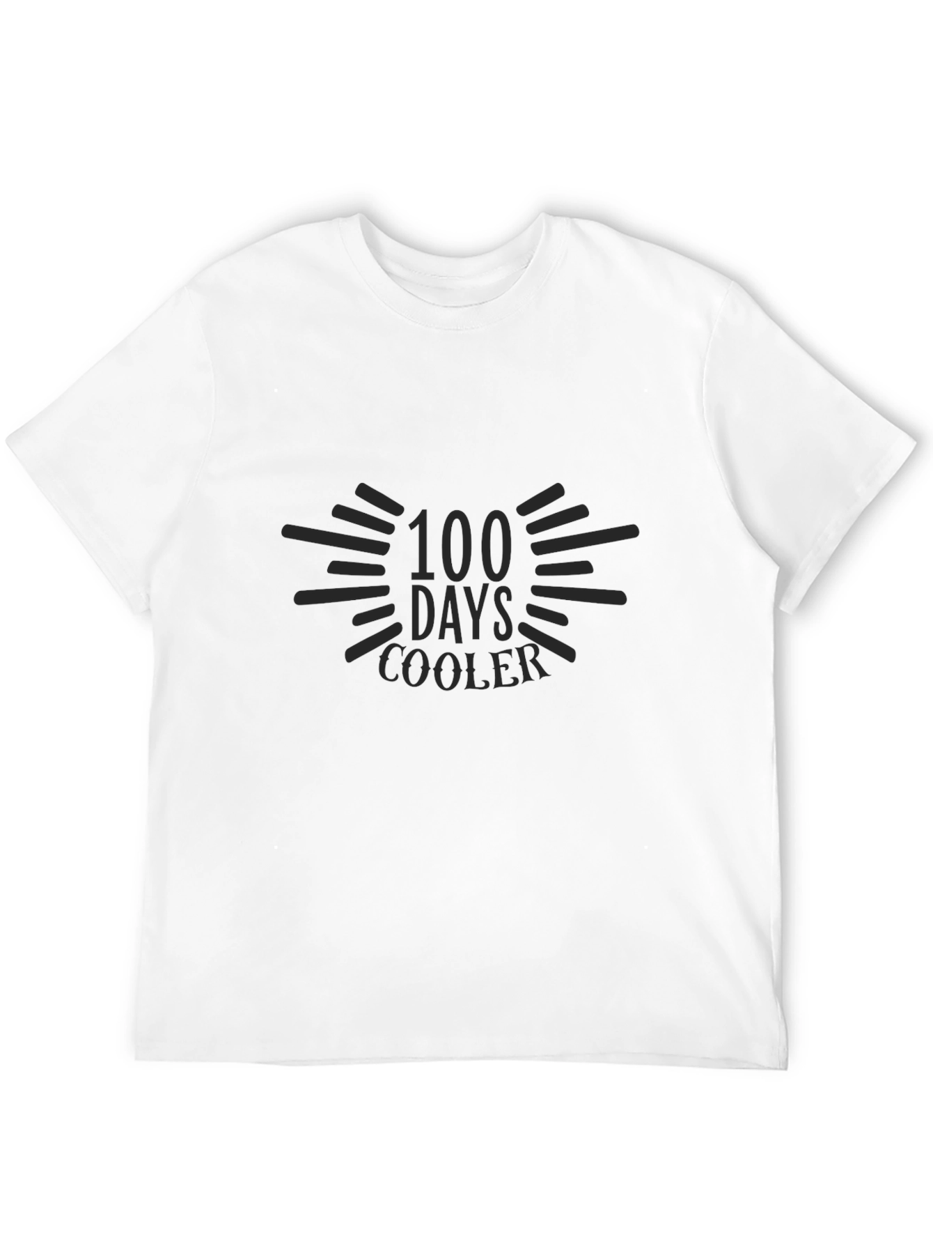 100 Days Cooler Black T-Shirt