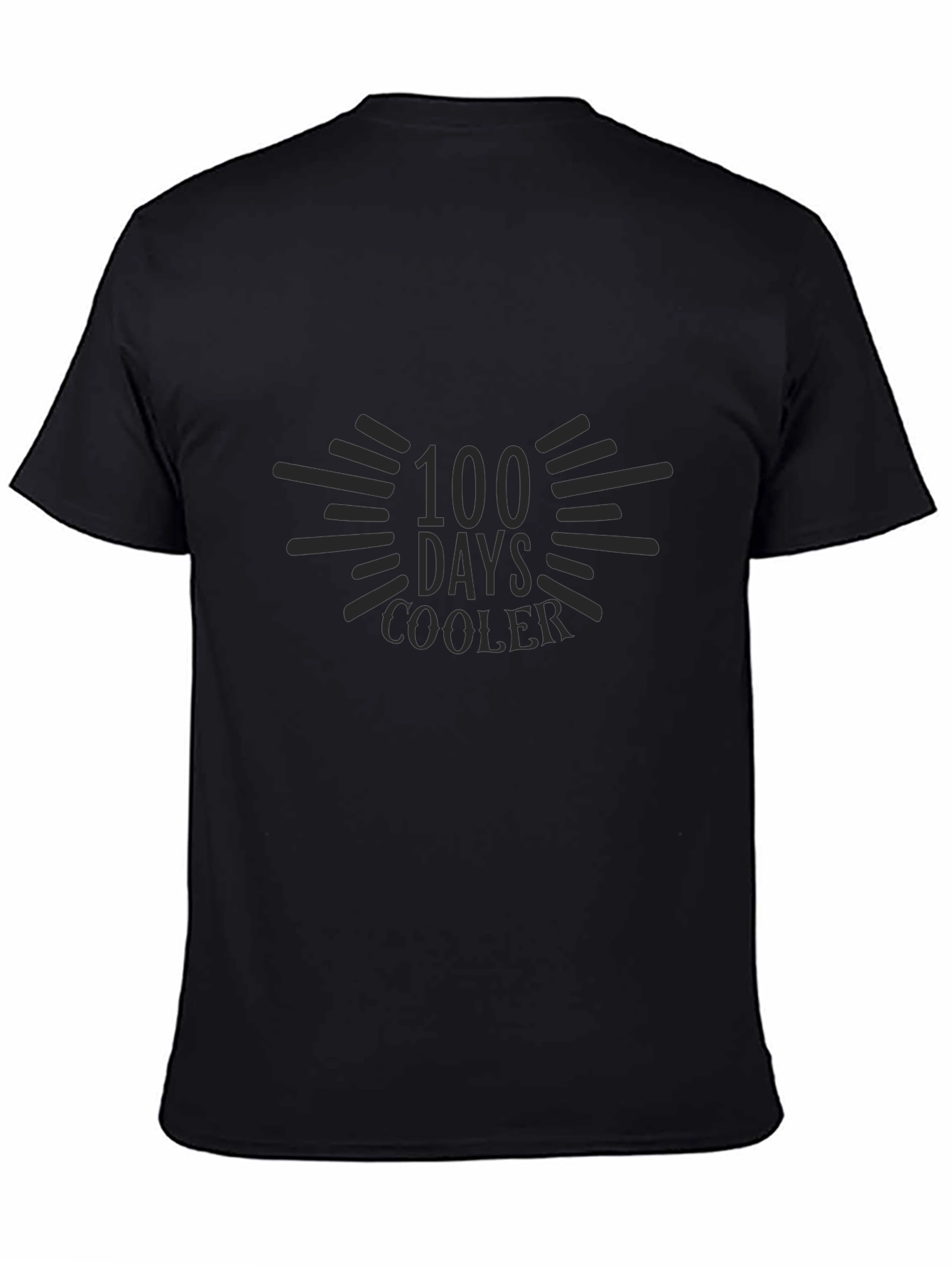 100 Days Cooler Black T-Shirt