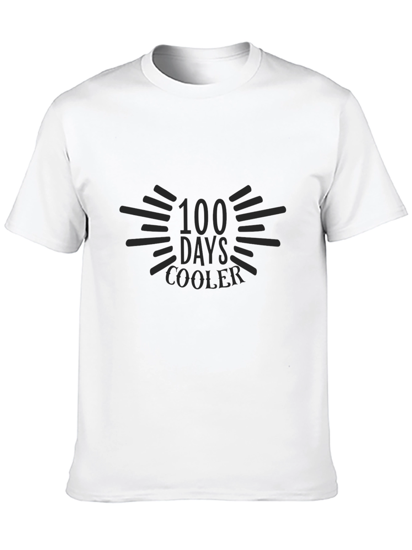 100 Days Cooler Black T-Shirt