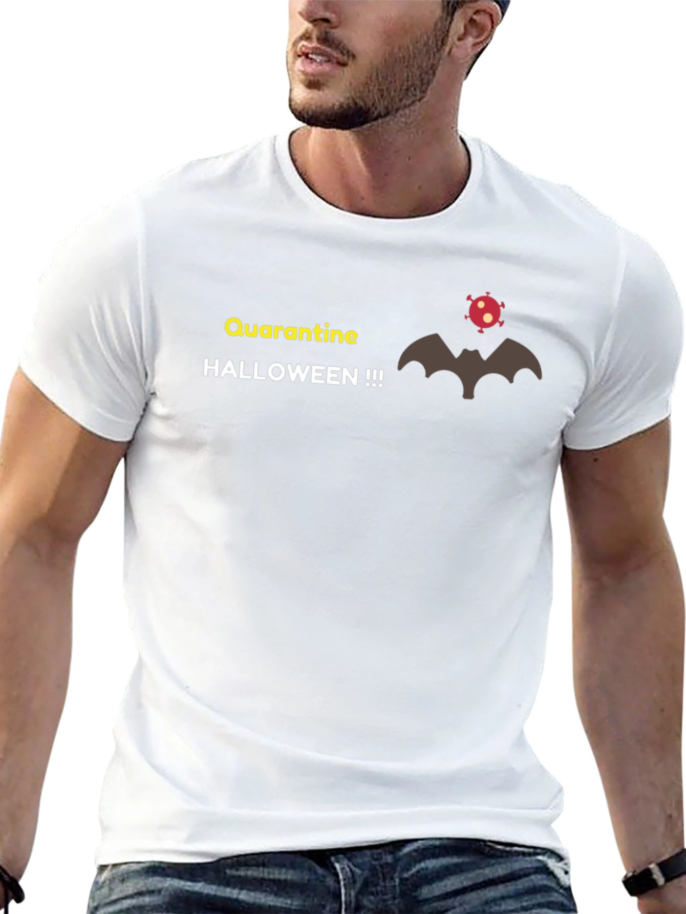 Quarantine Halloween T-Shirt - Funny Graphic Tee