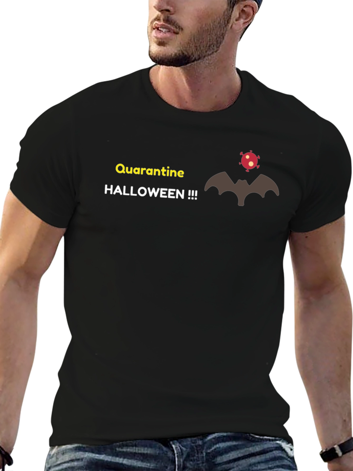 Quarantine Halloween T-Shirt - Funny Graphic Tee