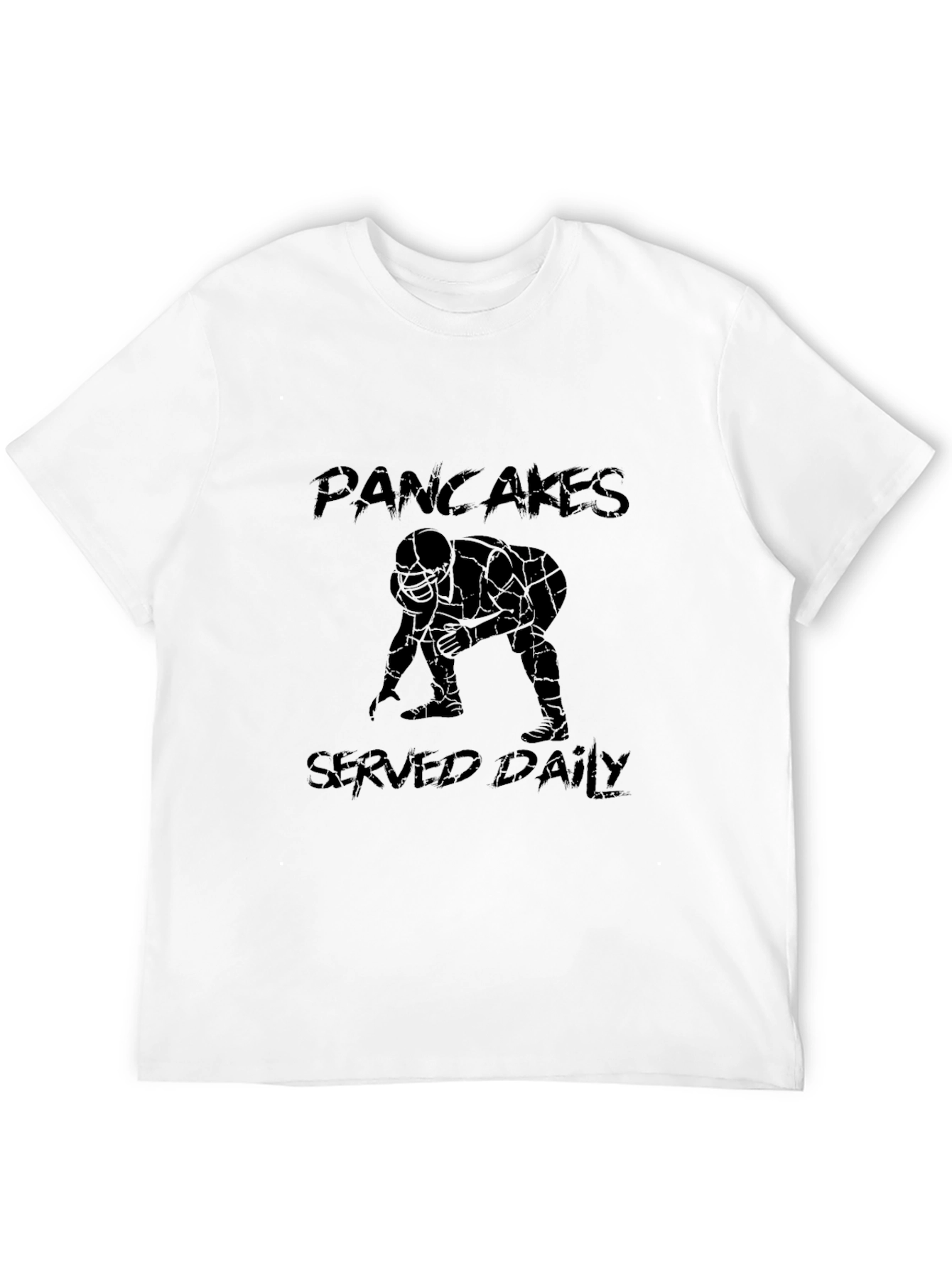 Pancakes Served Daily Football Graphic Tee