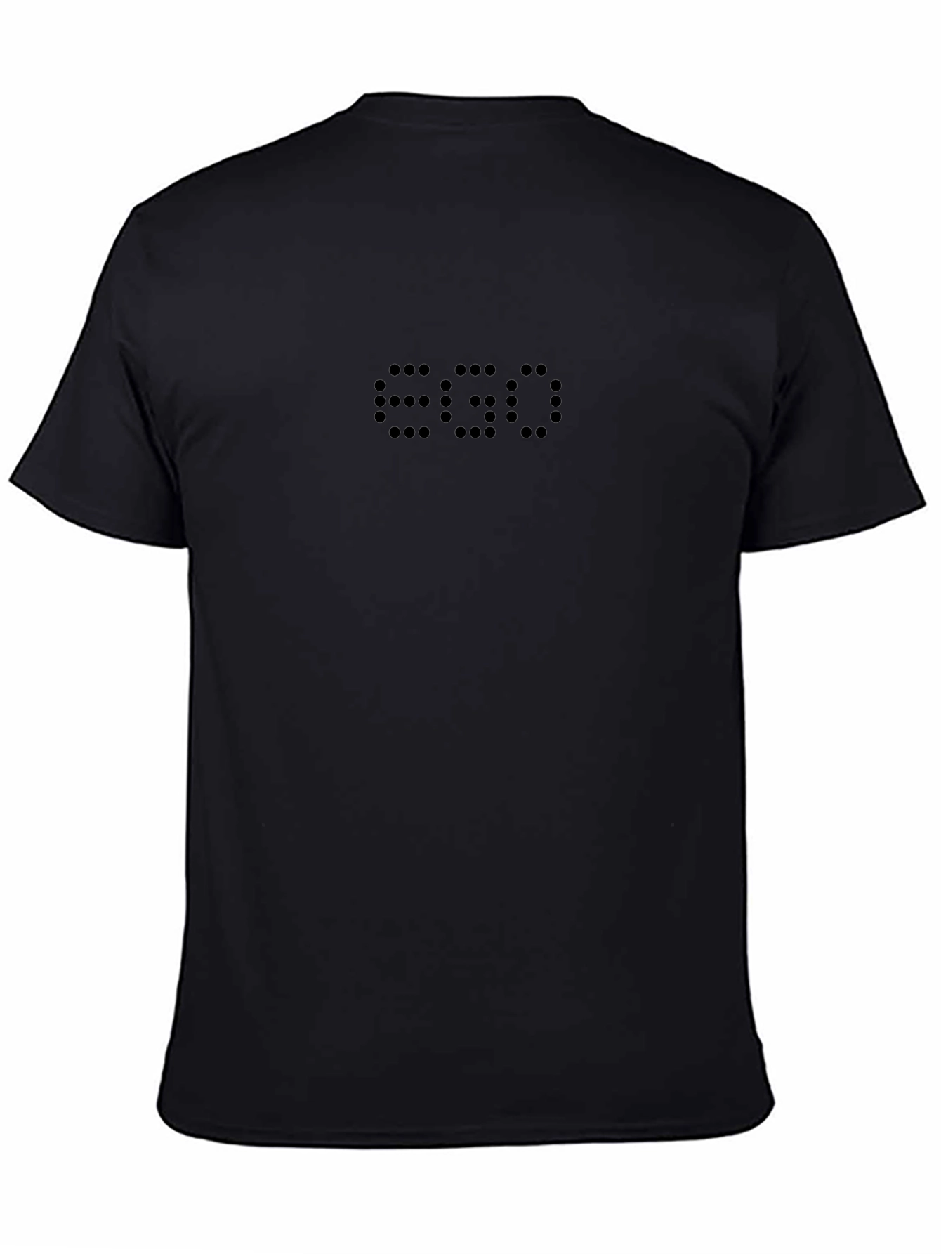 EGO Dotted Print Black T-Shirt