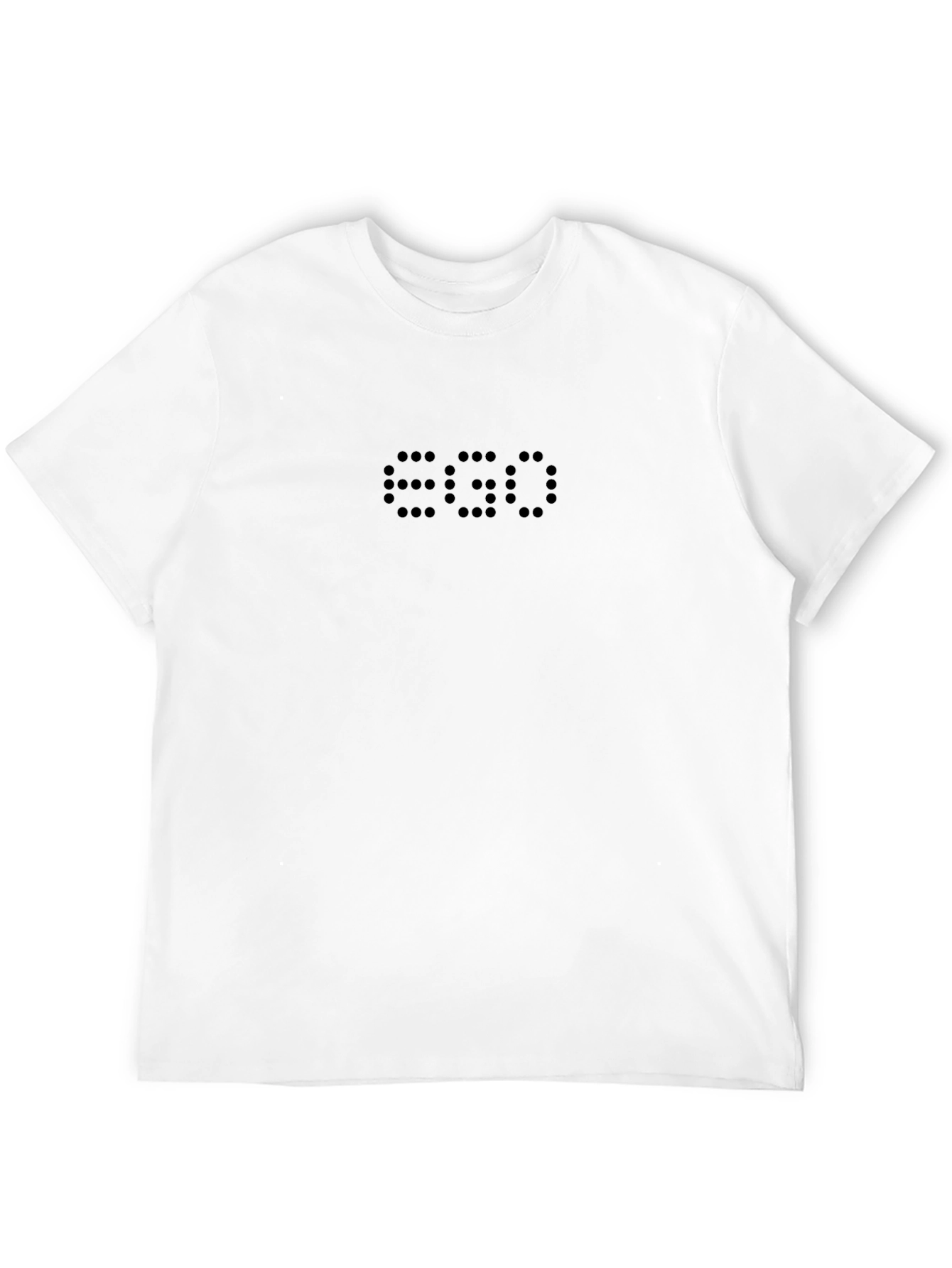 EGO Dotted Print Black T-Shirt