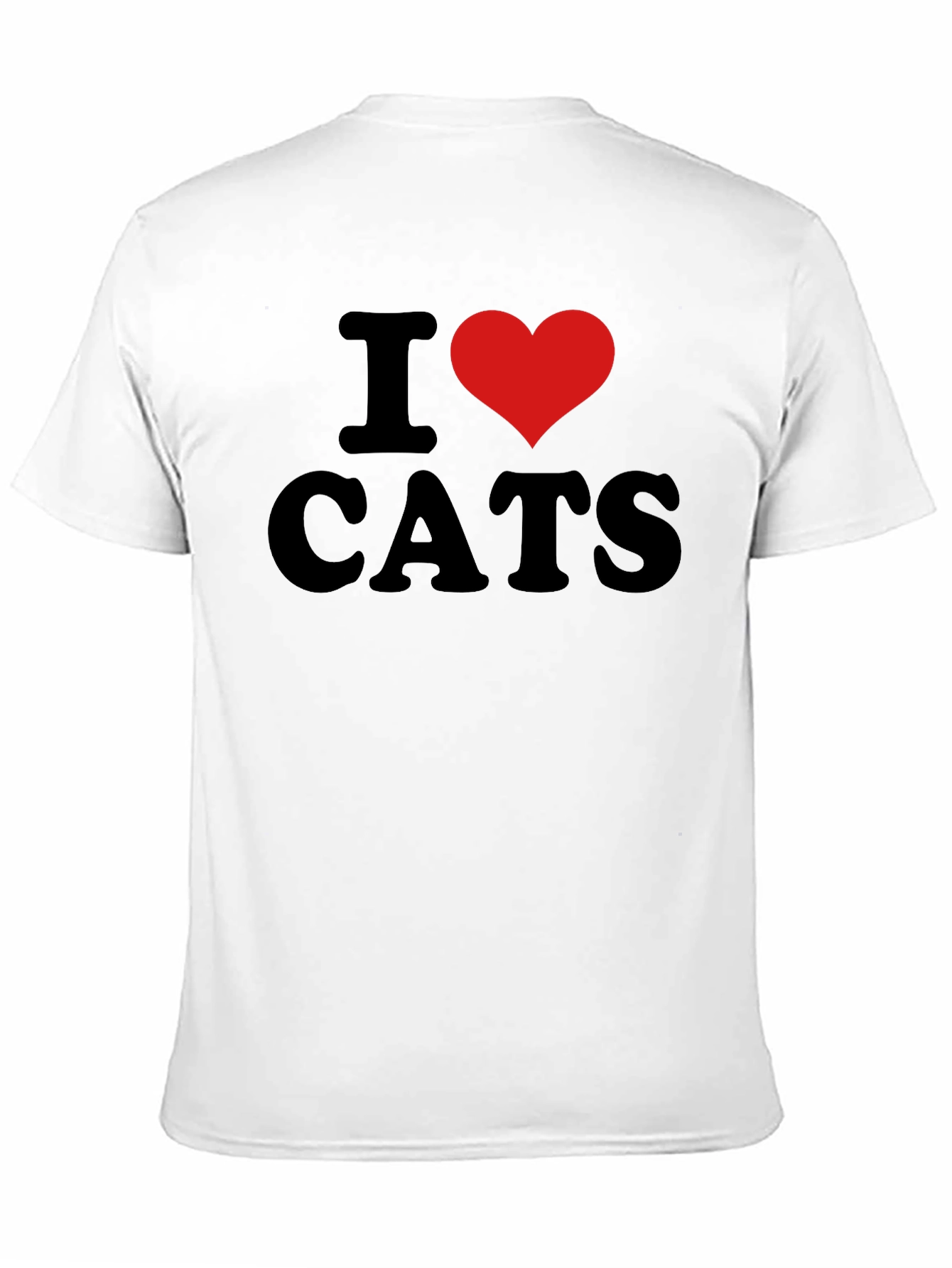 I Heart Cats Black Graphic Tee