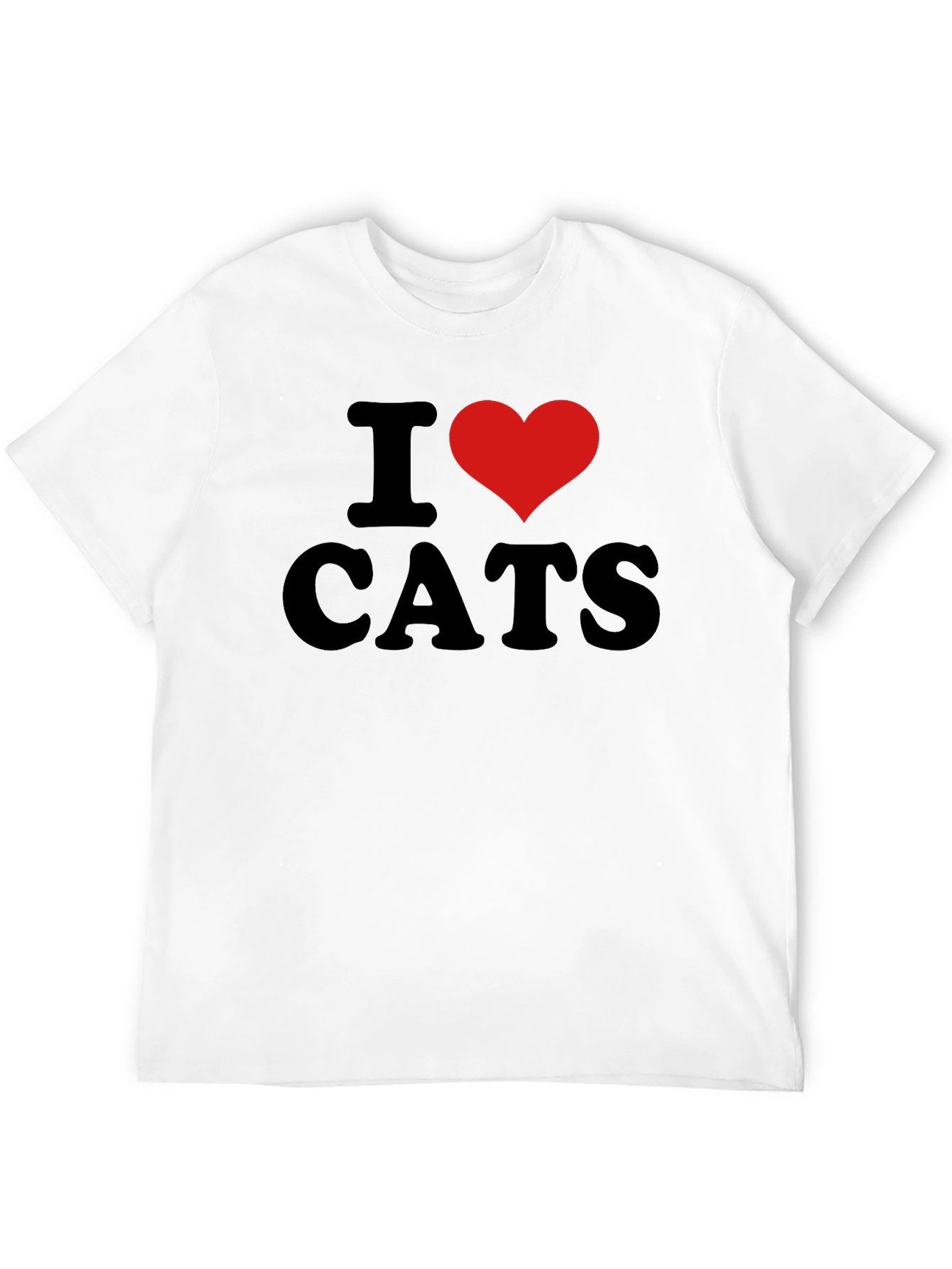 I Heart Cats Black Graphic Tee