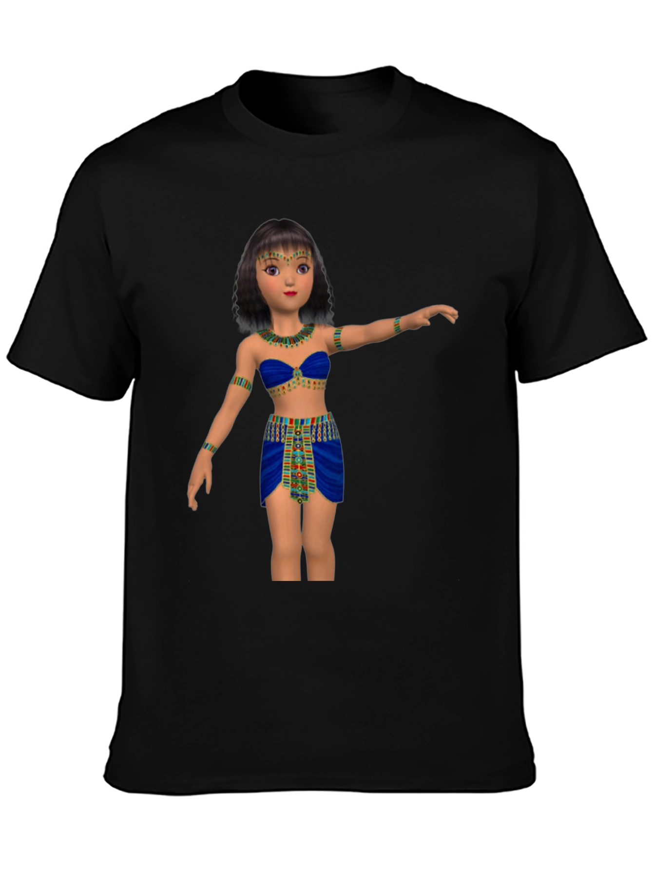 Egyptian Cartoon Girl Graphic Tee