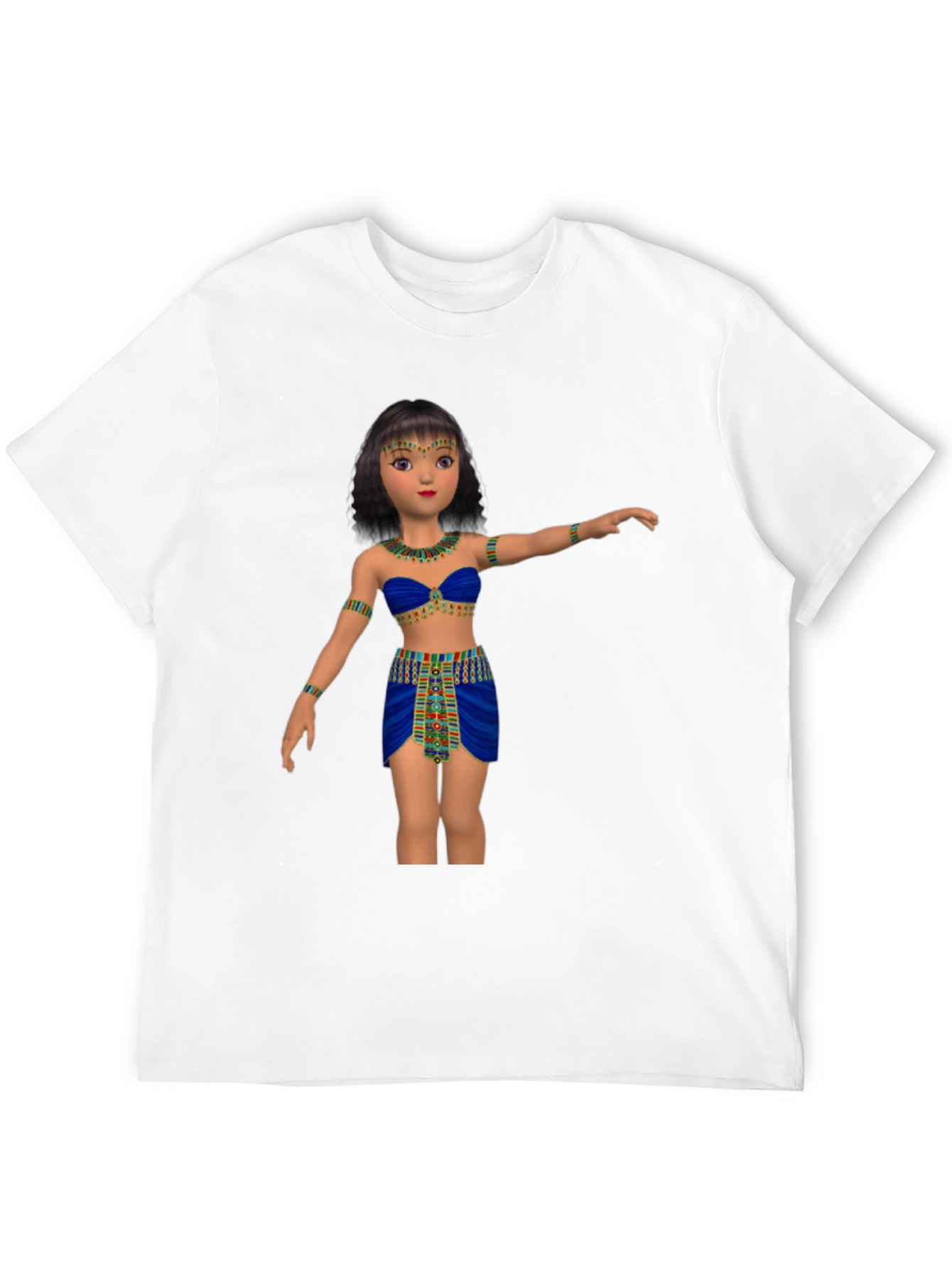 Egyptian Cartoon Girl Graphic Tee