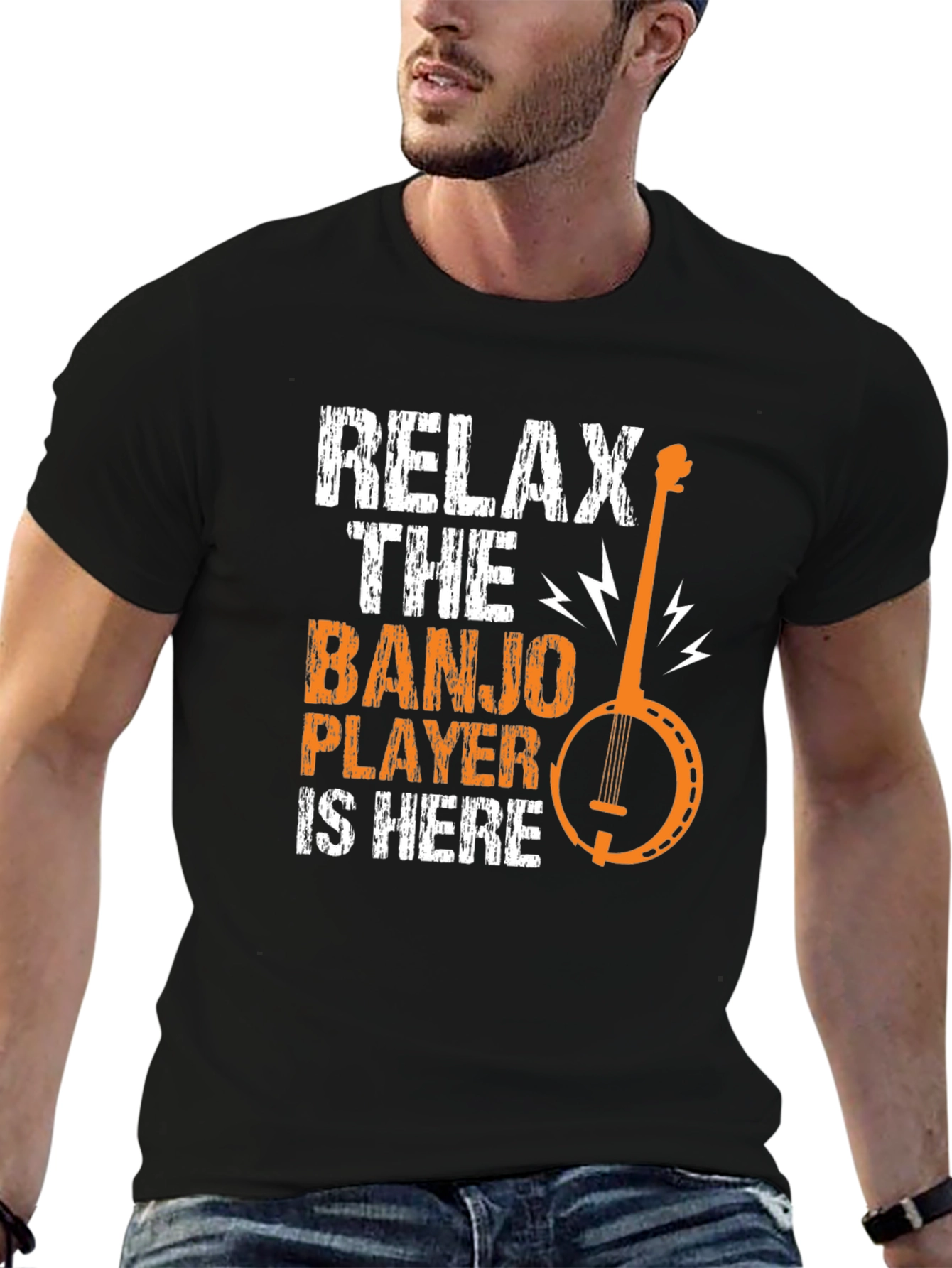 Relax the Banjo Player is Here Graphic Tee