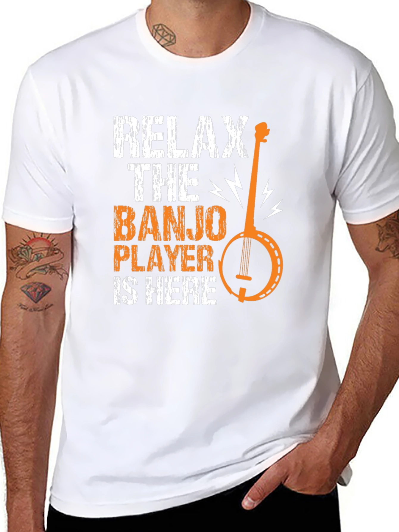 Relax the Banjo Player is Here Graphic Tee