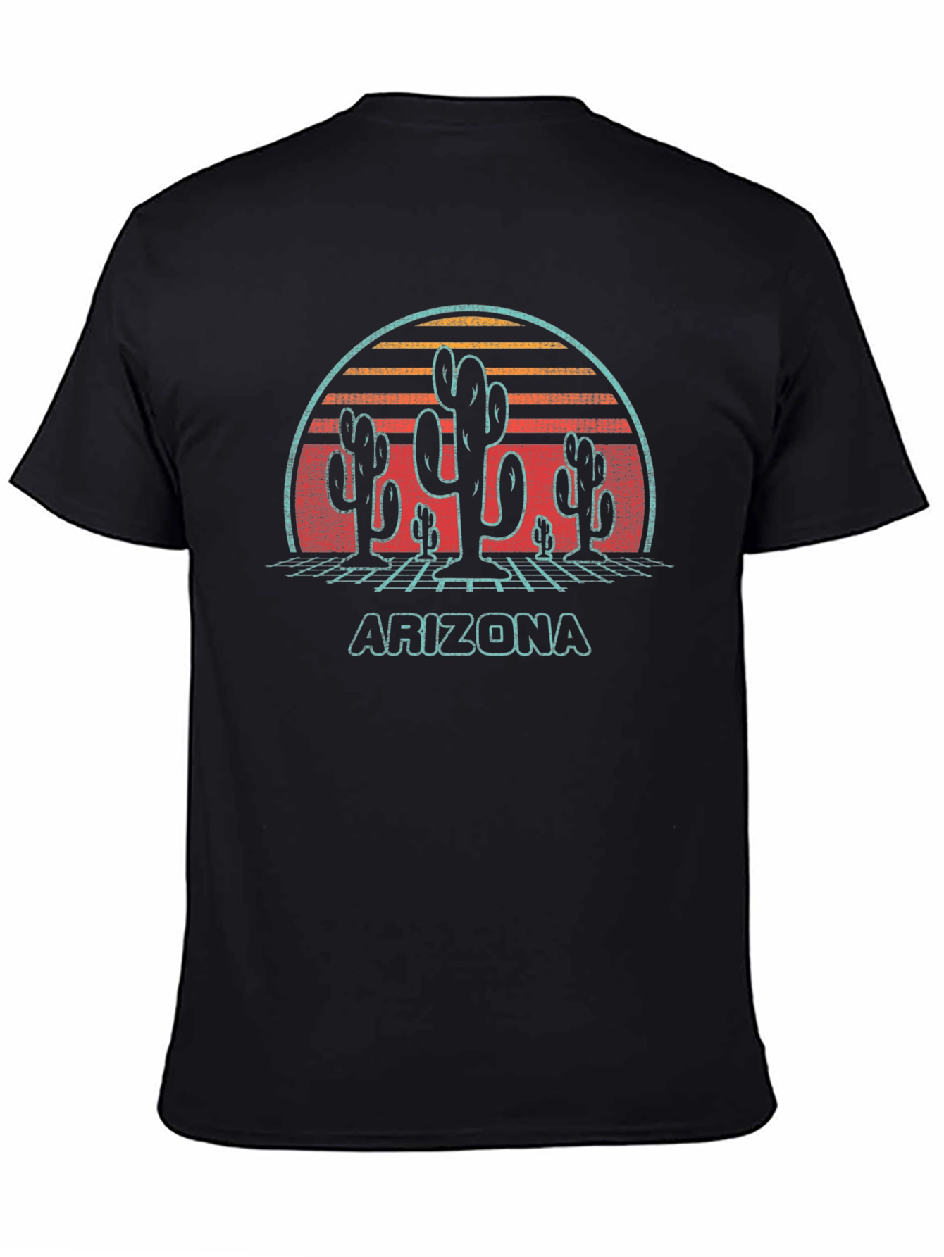 Retro Arizona Cactus Graphic T-Shirt