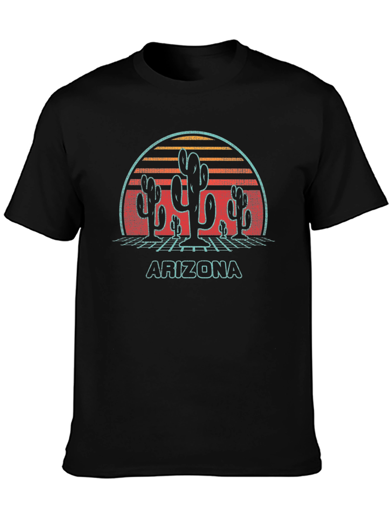 Retro Arizona Cactus Graphic T-Shirt