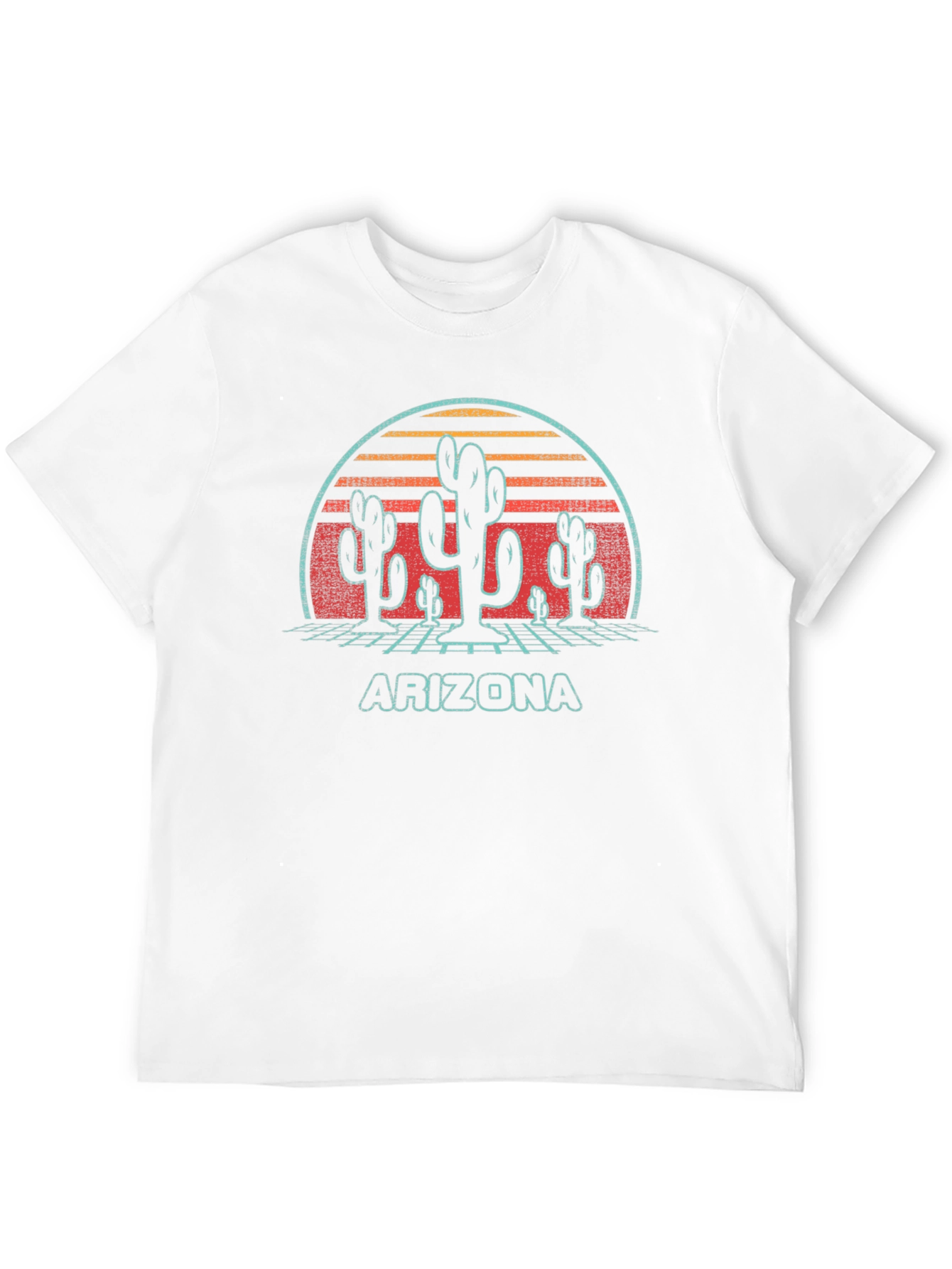 Retro Arizona Cactus Graphic T-Shirt